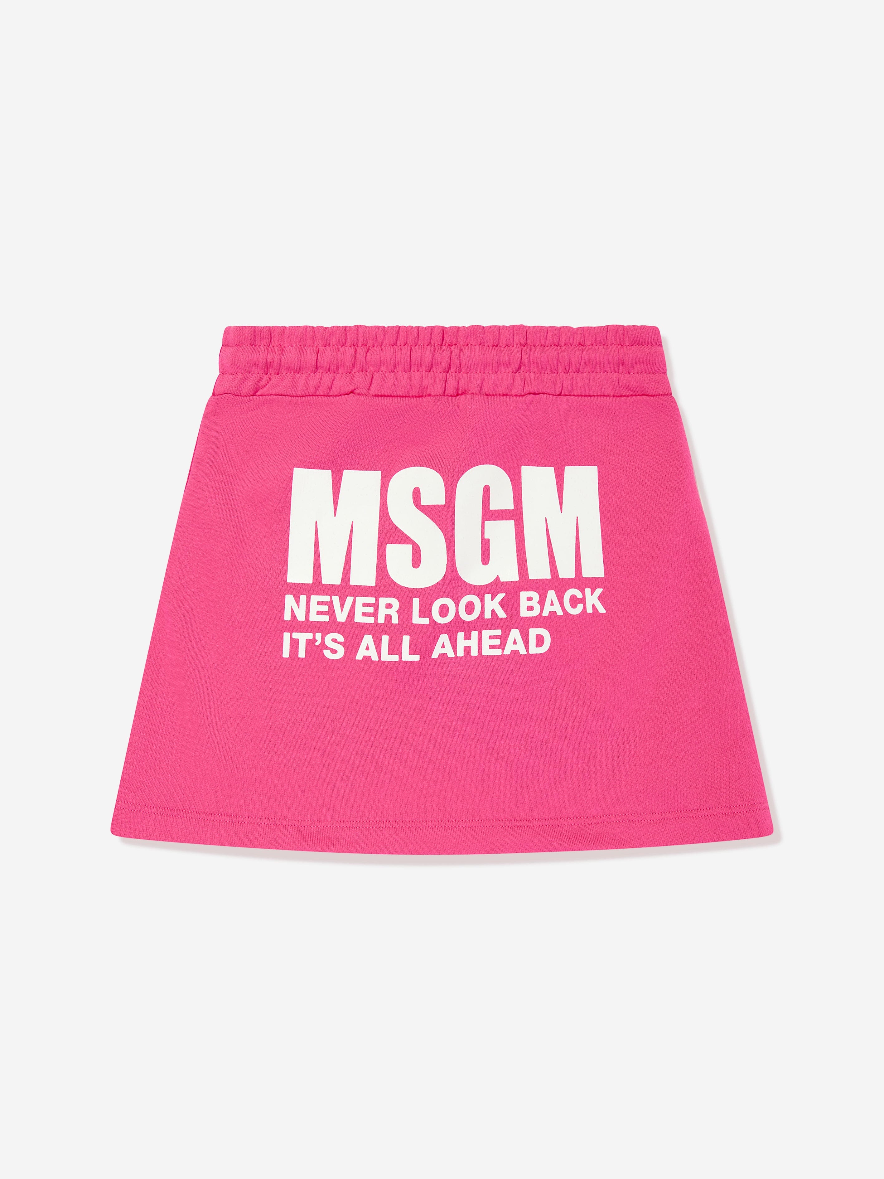 MSGM Girls Fleece Skirt in Pink