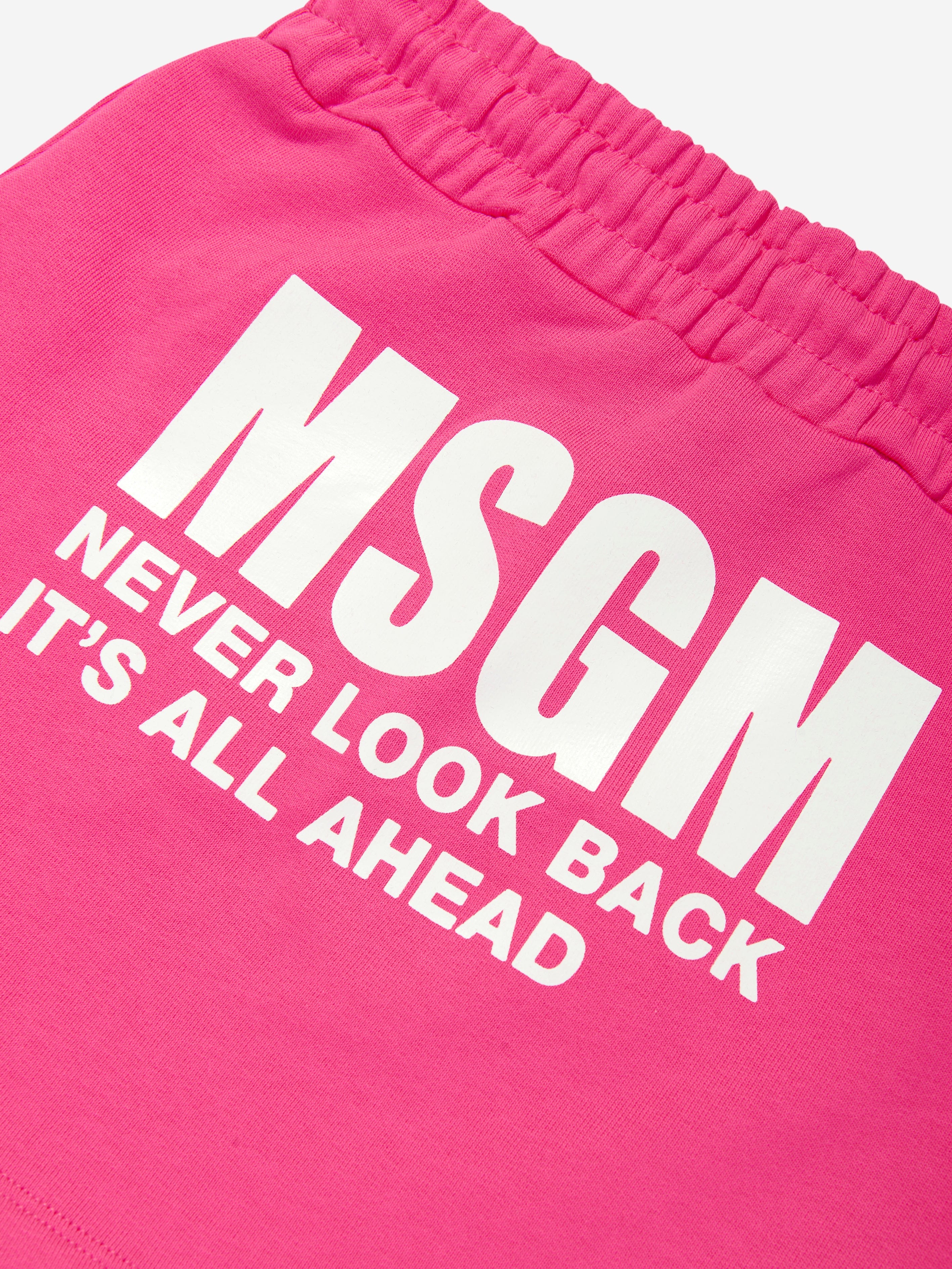 MSGM Girls Fleece Skirt in Pink