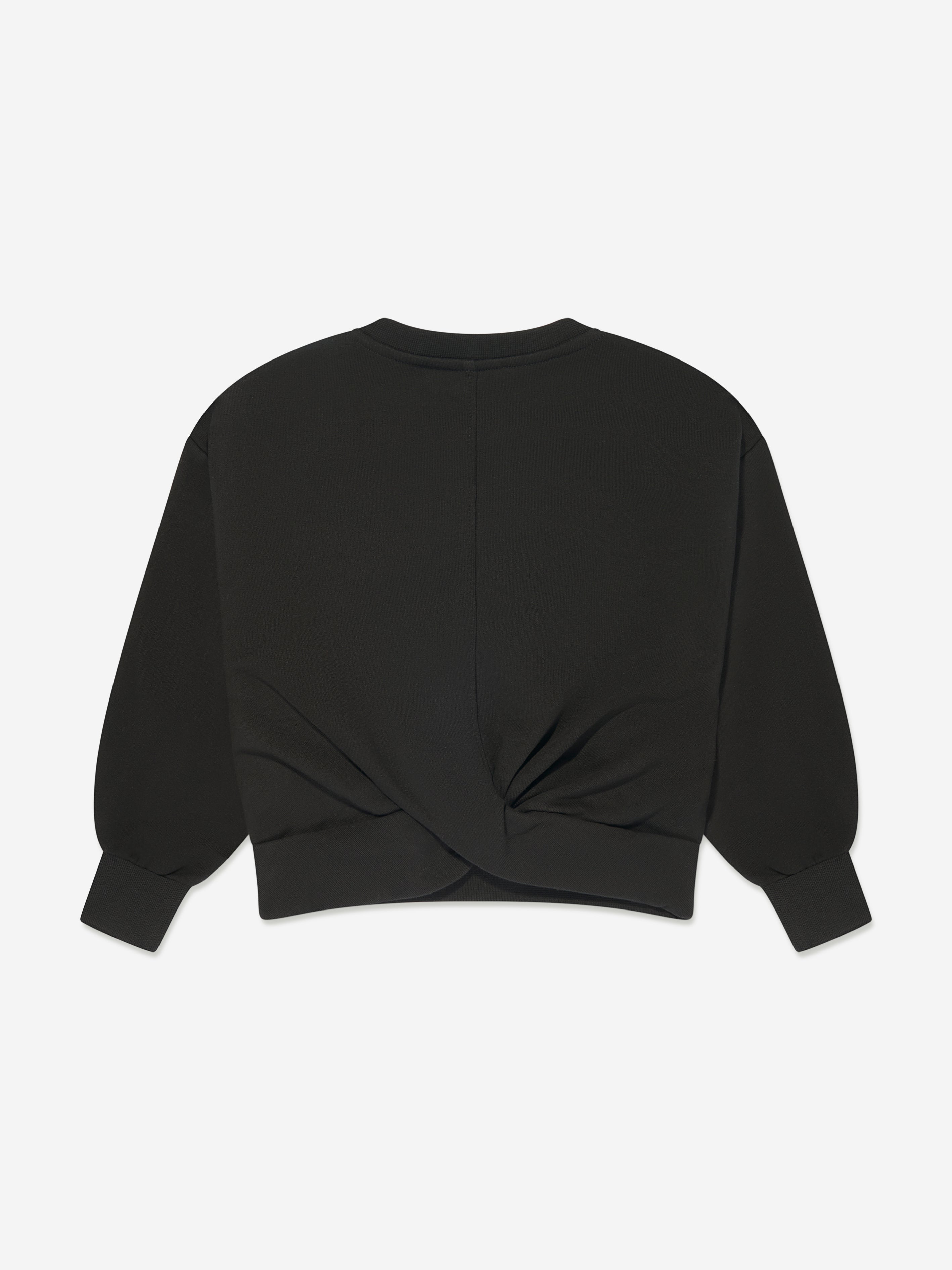 MSGM Girls Logo Sweatshirt in Black