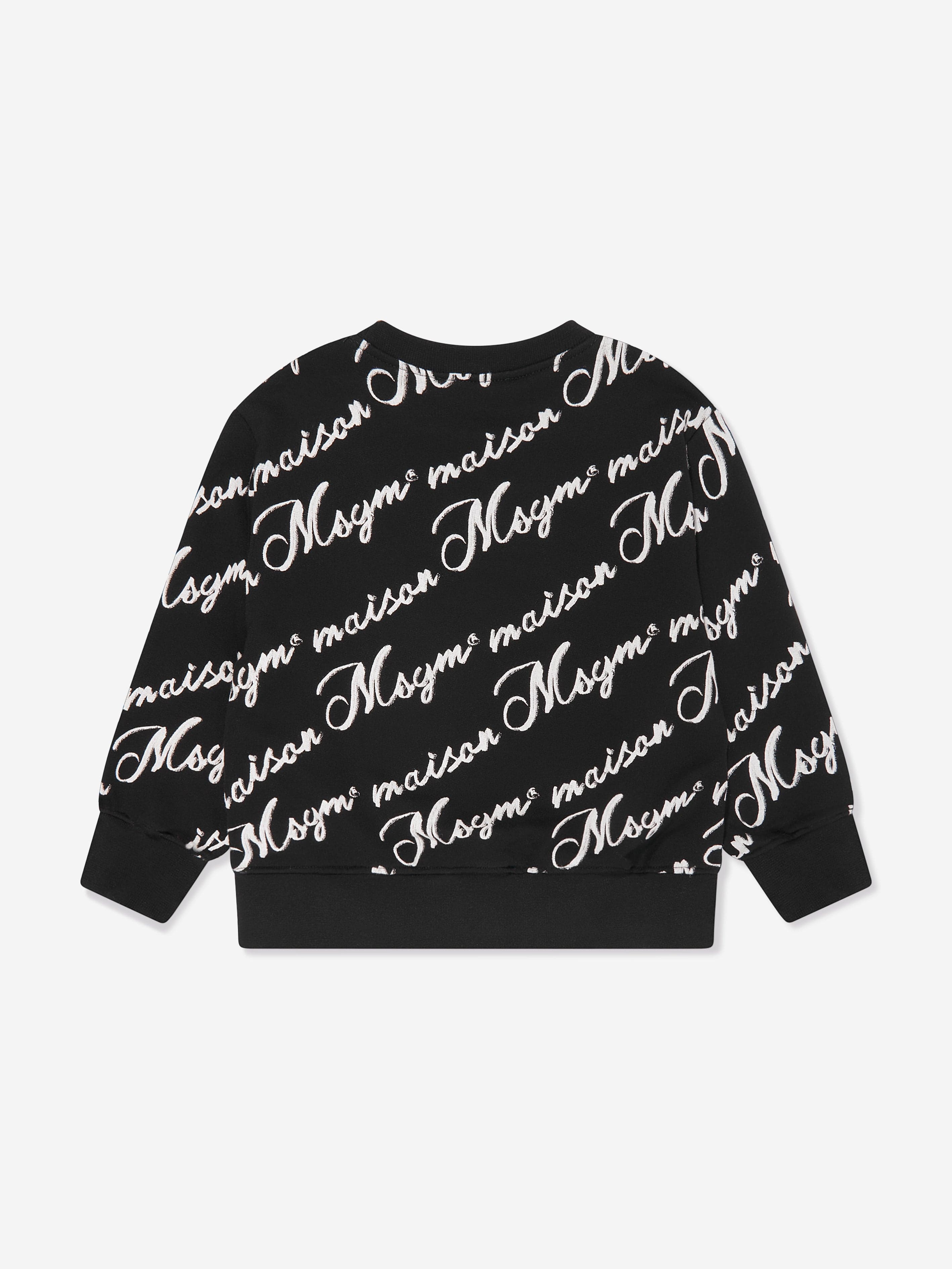 MSGM Girls Logo Sweatshirt in Black