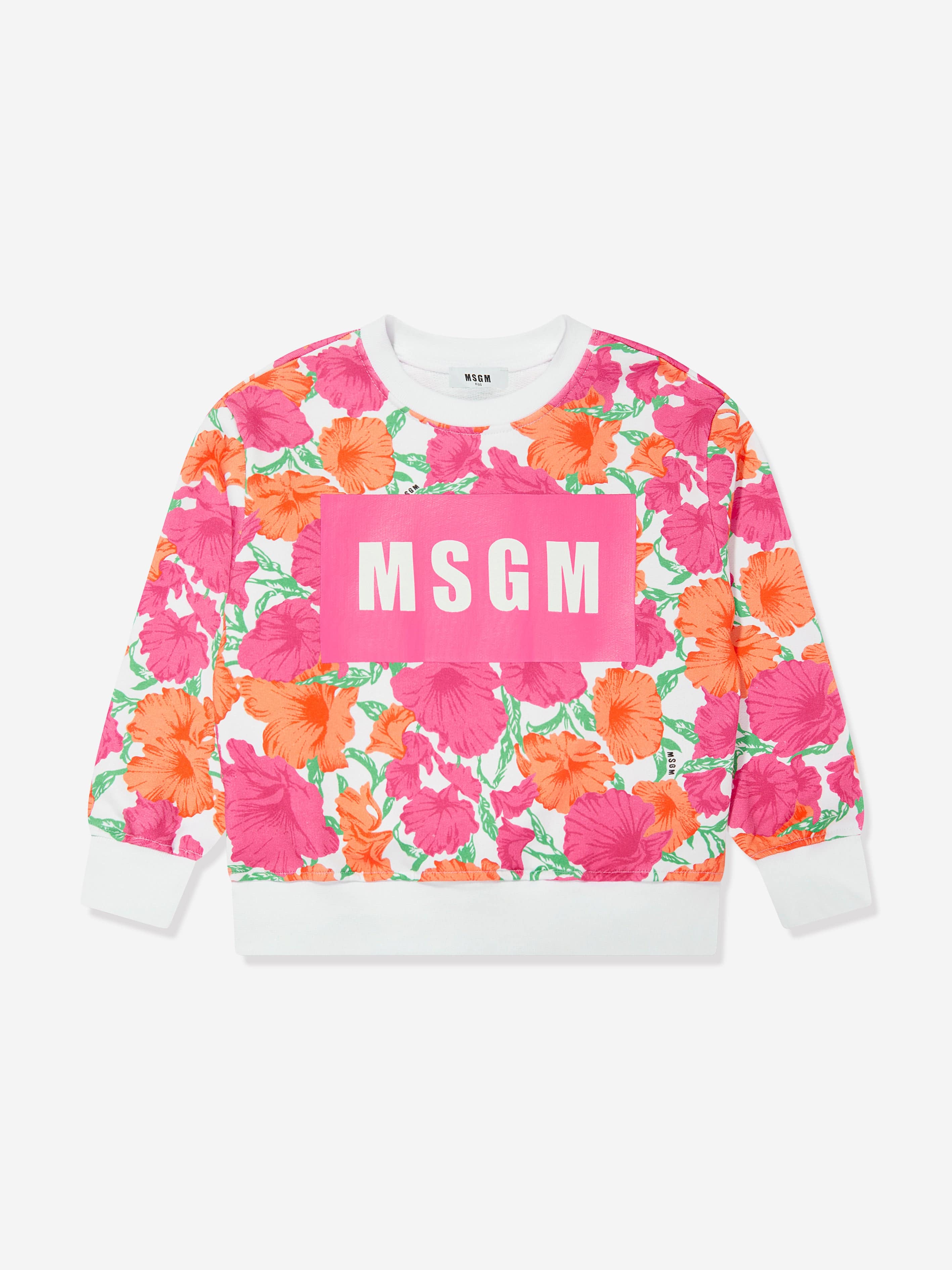 MSGM Girls Logo Sweatshirt in Multicolour