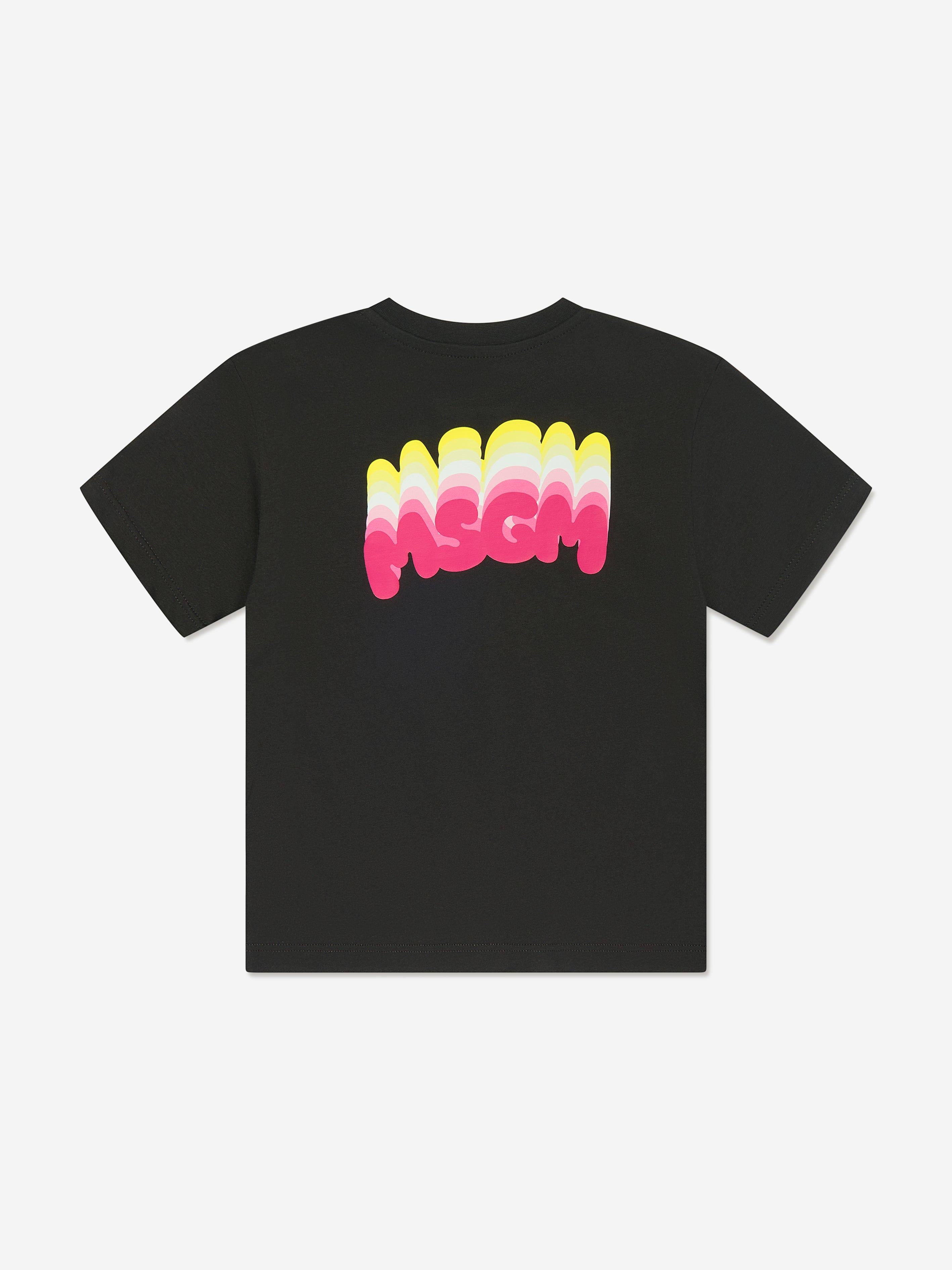 MSGM Girls Jersey T-Shirt in Black