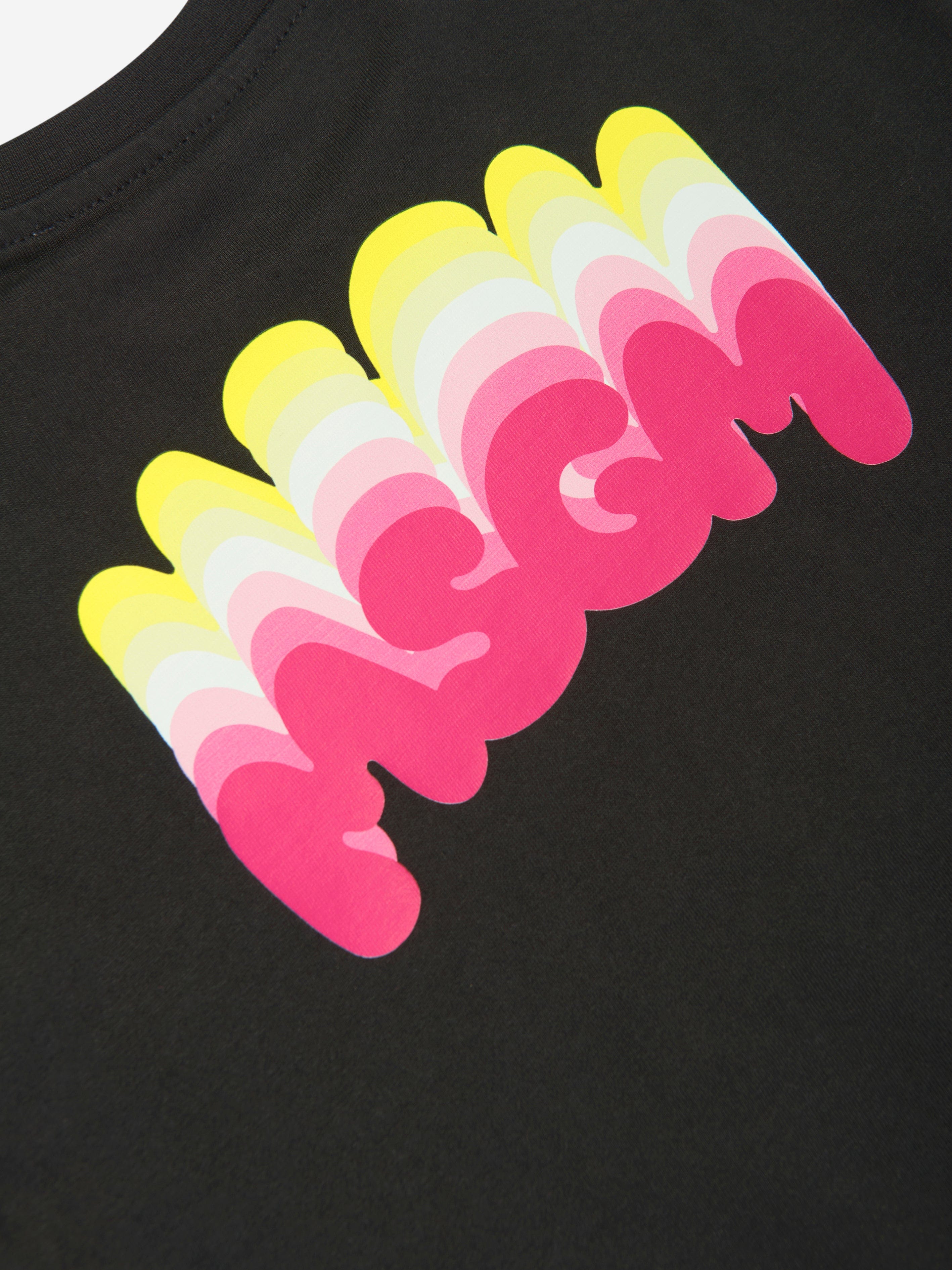 MSGM Girls Jersey T-Shirt in Black