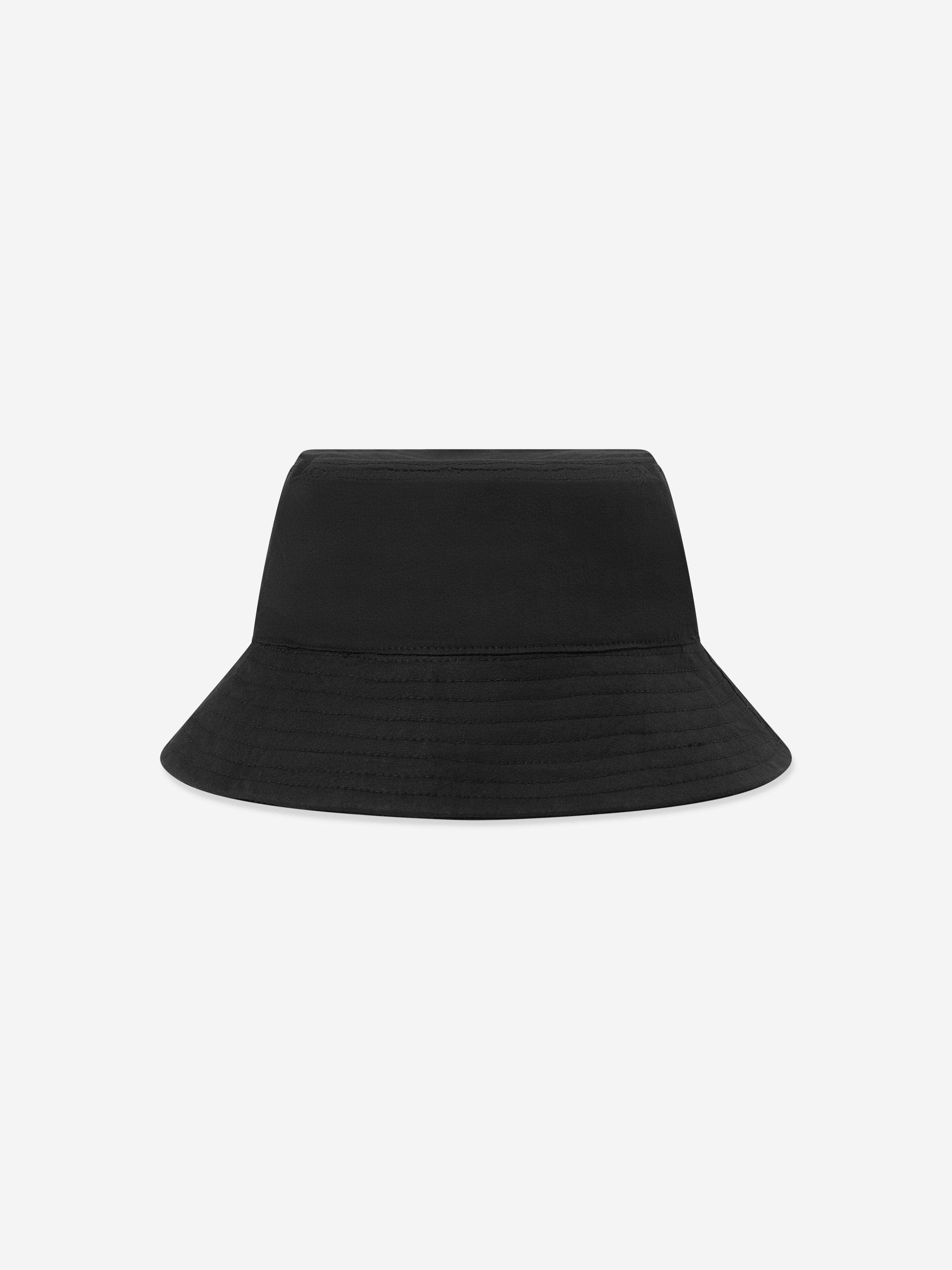 MSGM Kids Logo Bucket Hat in Black