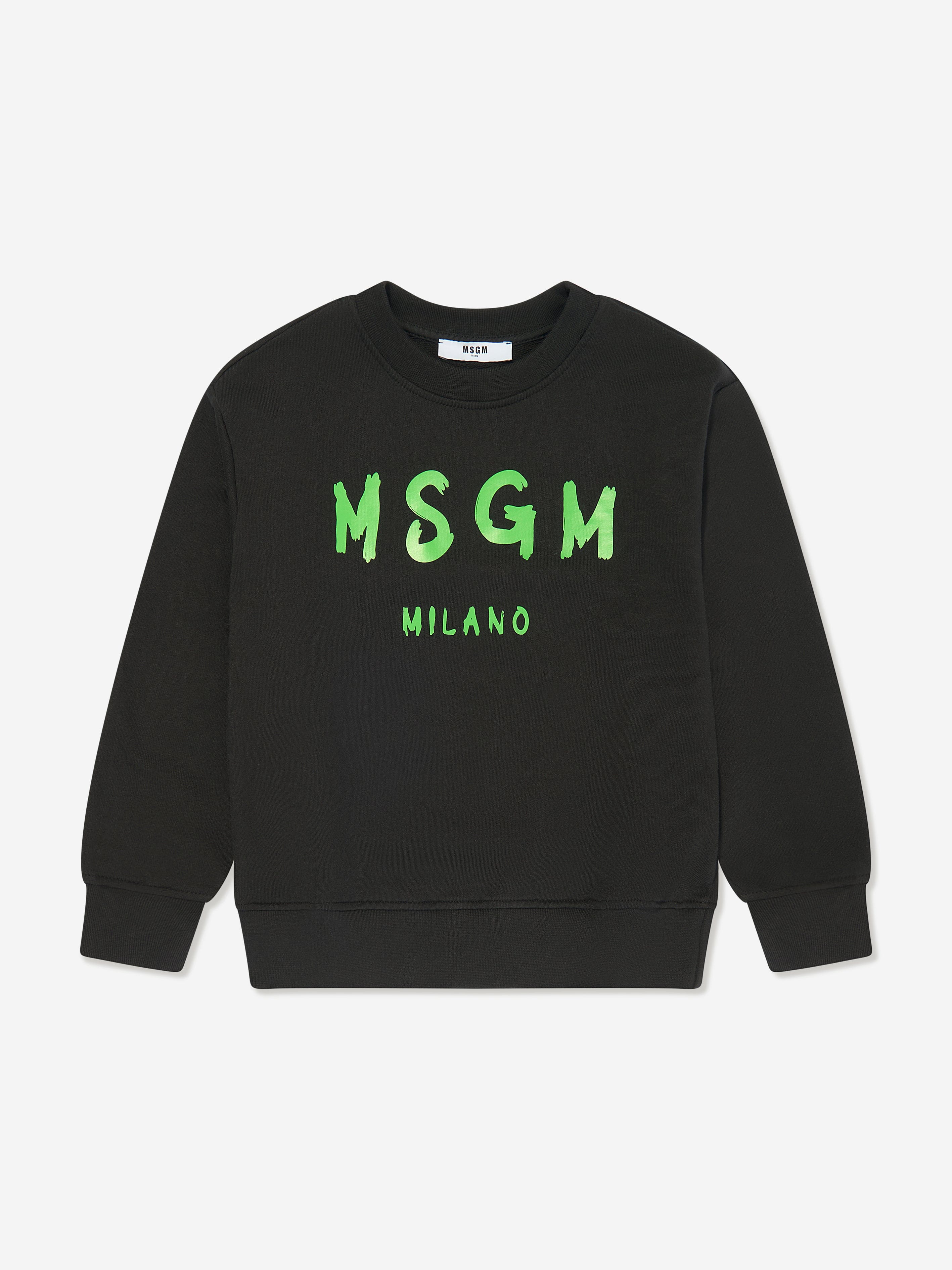 MSGM Kids Logo Sweatshirt in Black