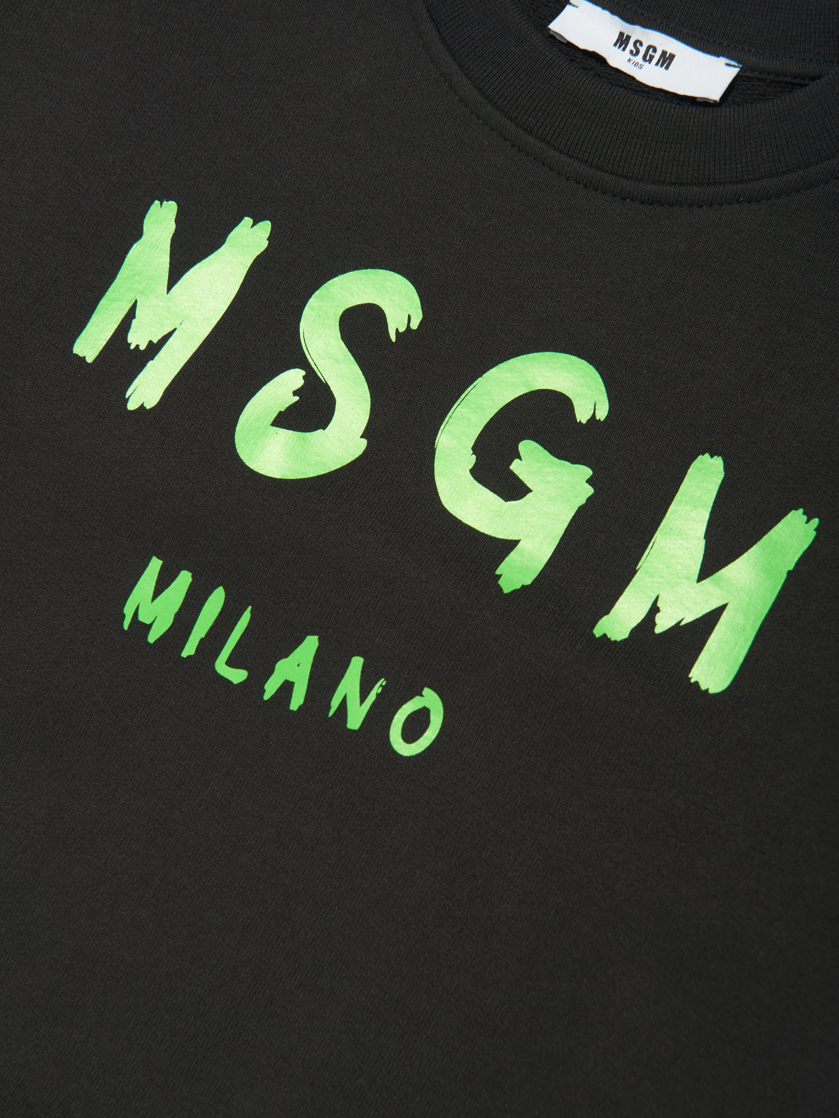 MSGM Kids Logo Sweatshirt in Black