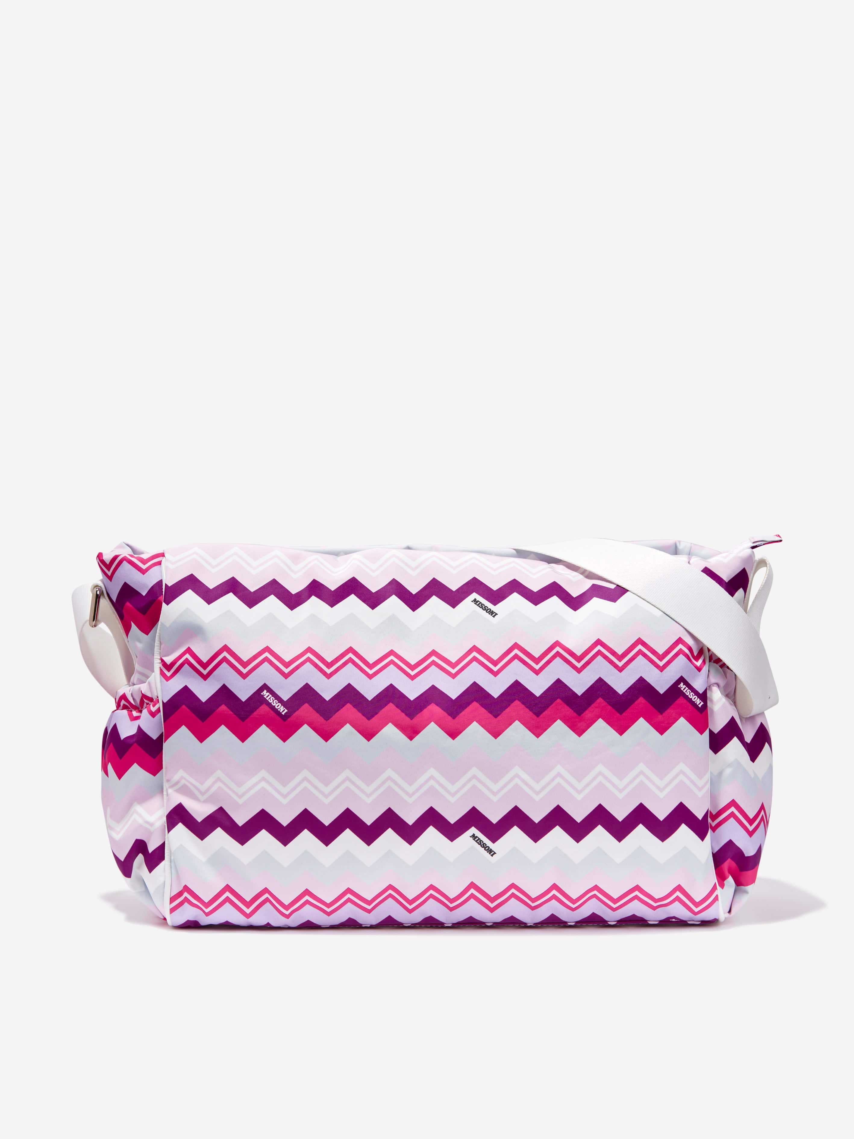 Missoni Baby Girls Zigzag Changing Bag in Pink