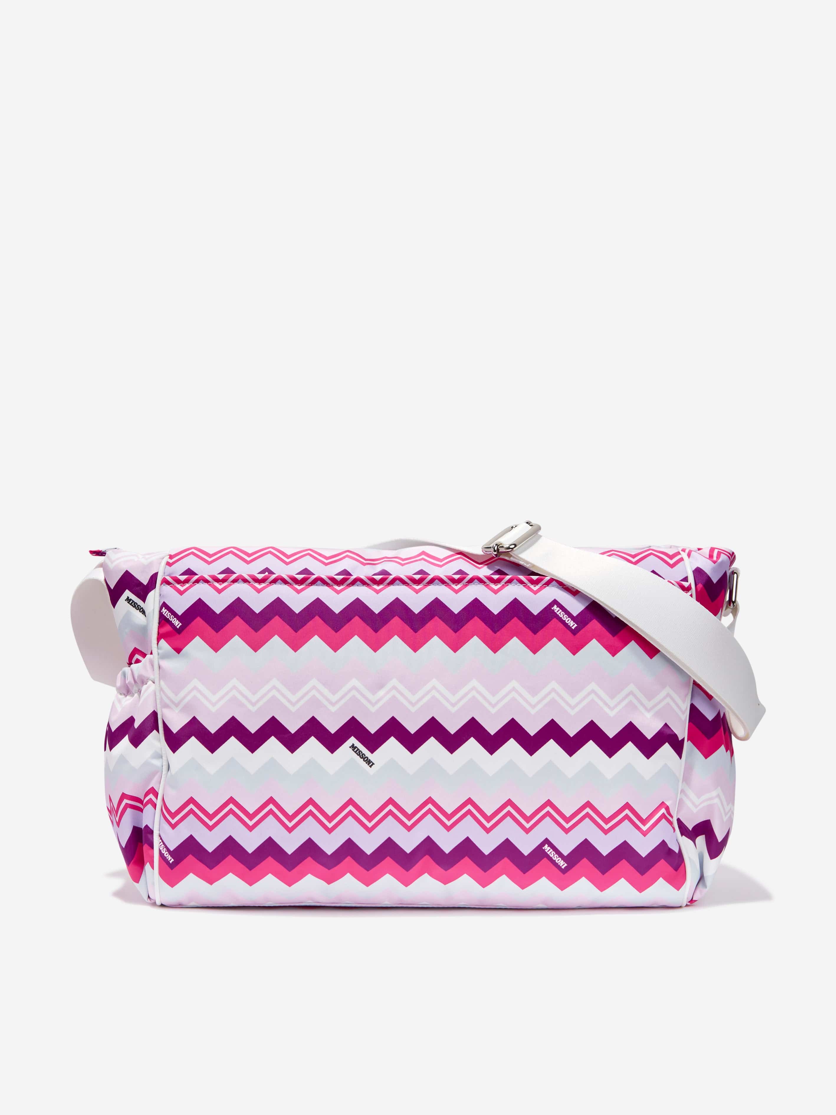 Missoni Baby Girls Zigzag Changing Bag in Pink