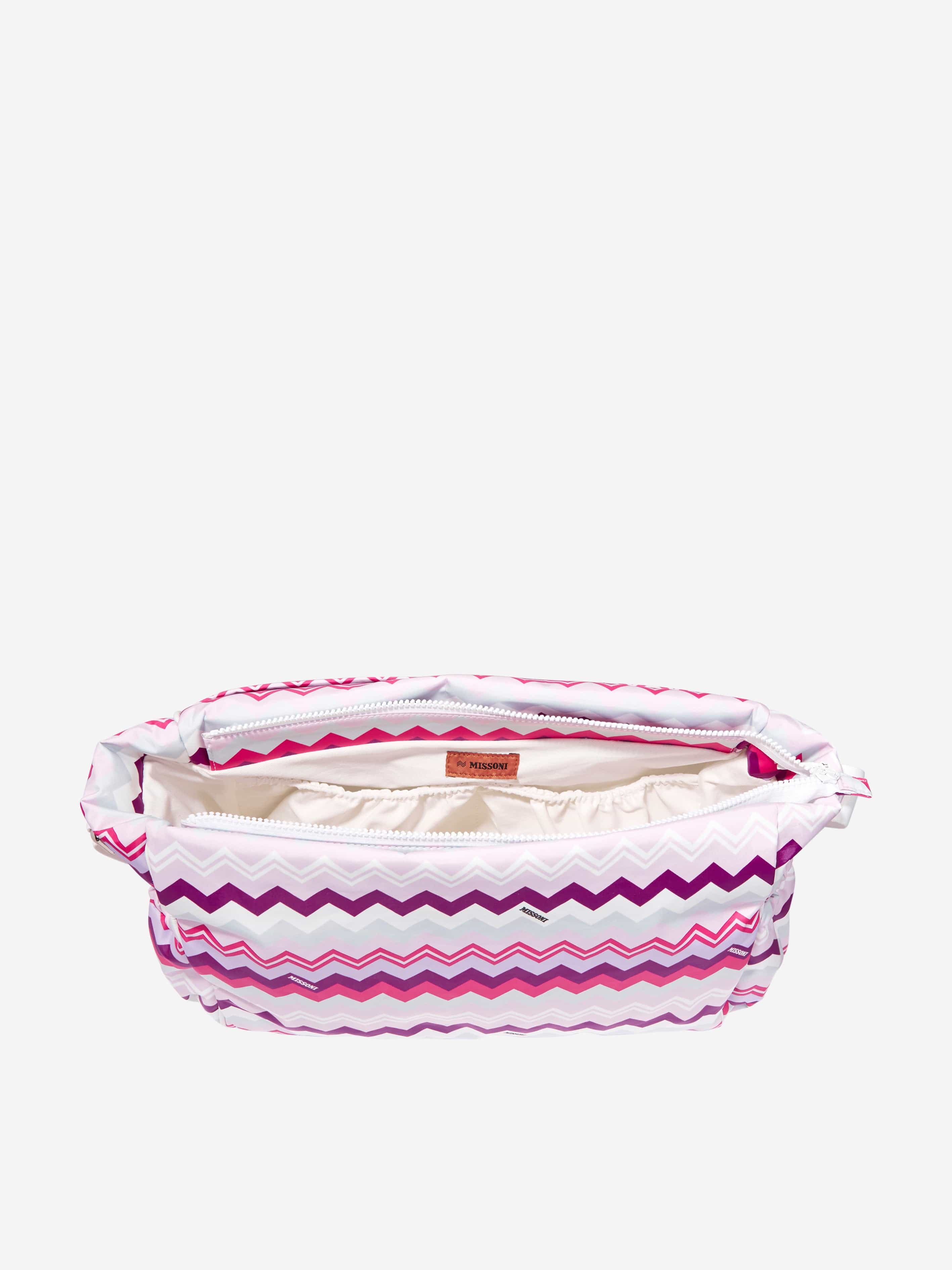 Missoni Baby Girls Zigzag Changing Bag in Pink