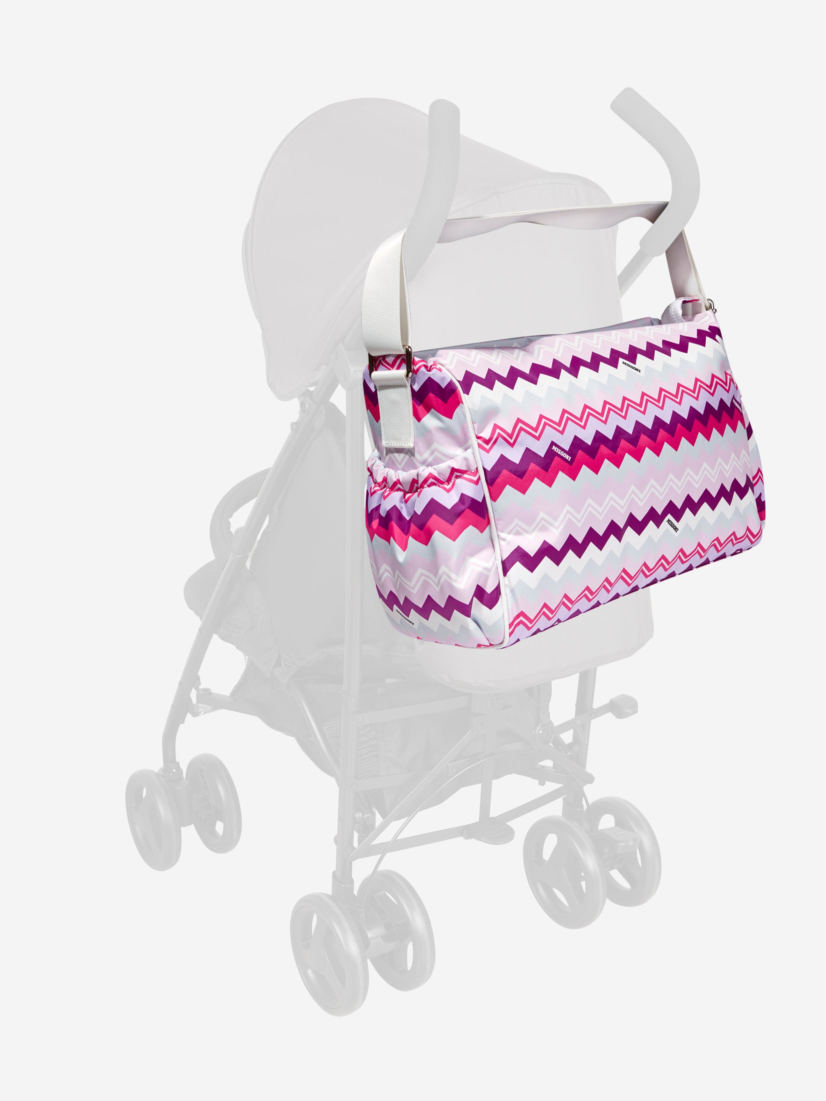 Missoni Baby Girls Zigzag Changing Bag in Pink