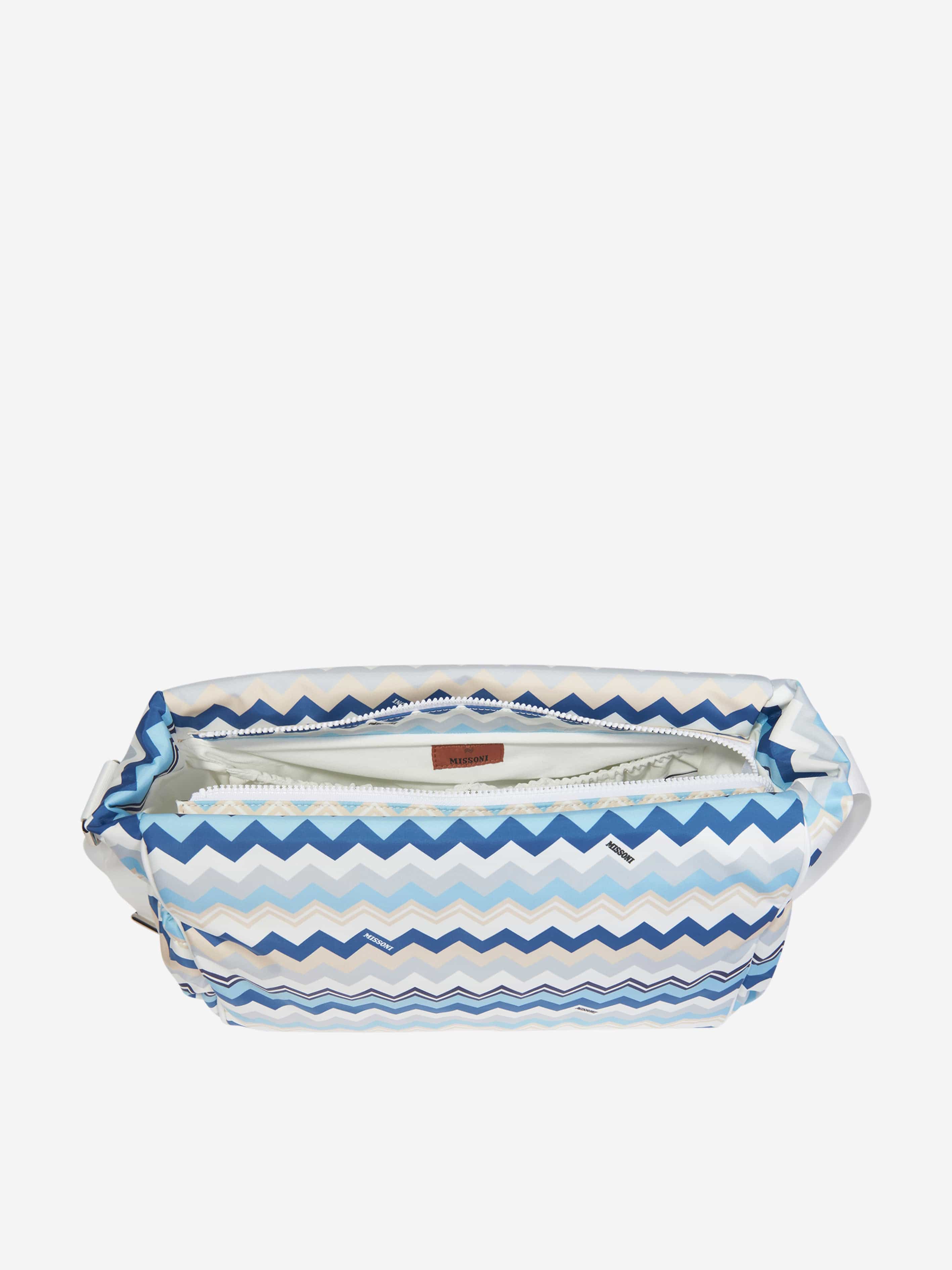 Missoni Baby Boys Zigzag Changing Bag in Blue