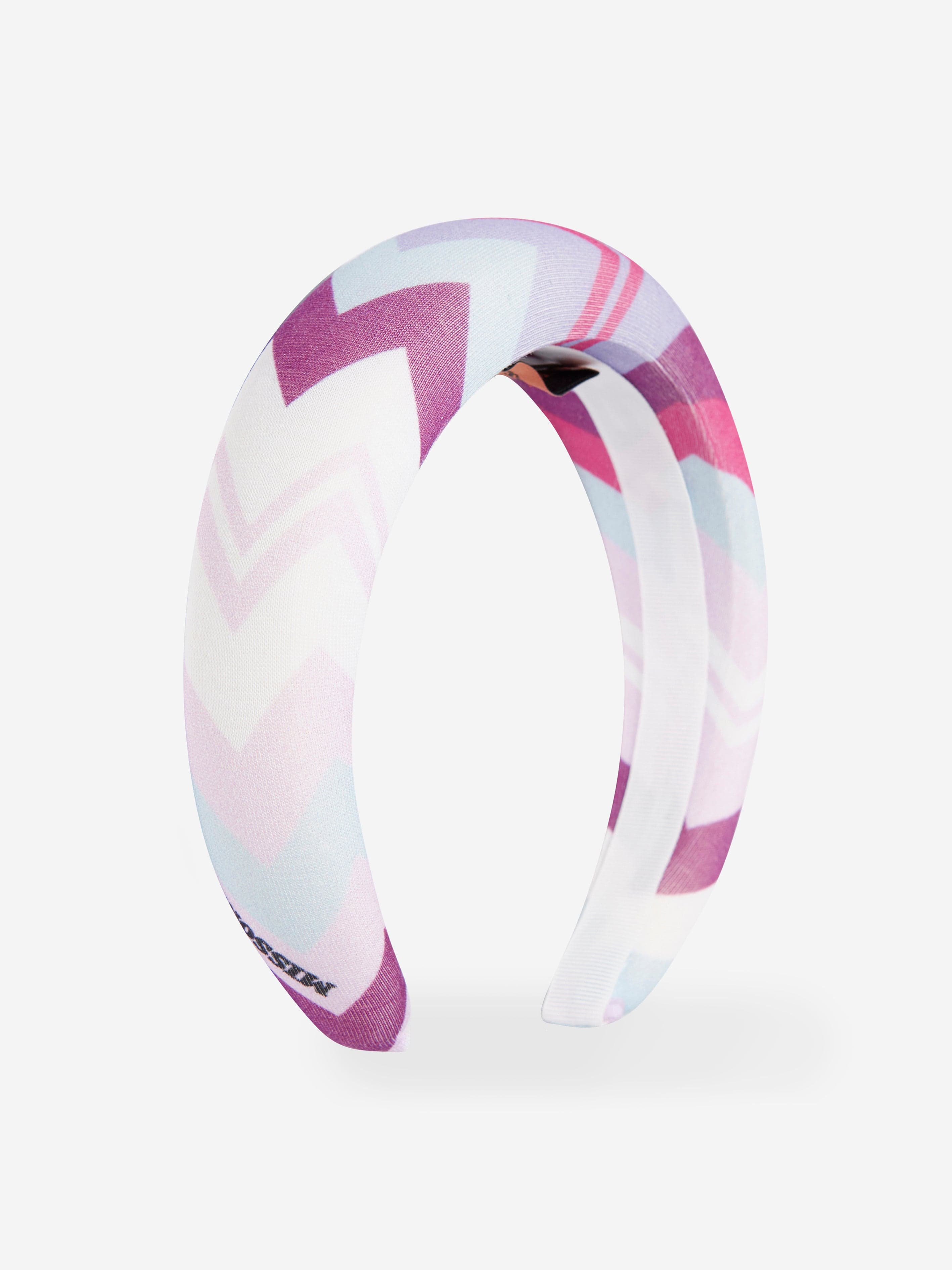 Missoni Girls Zigzag Headband in Pink