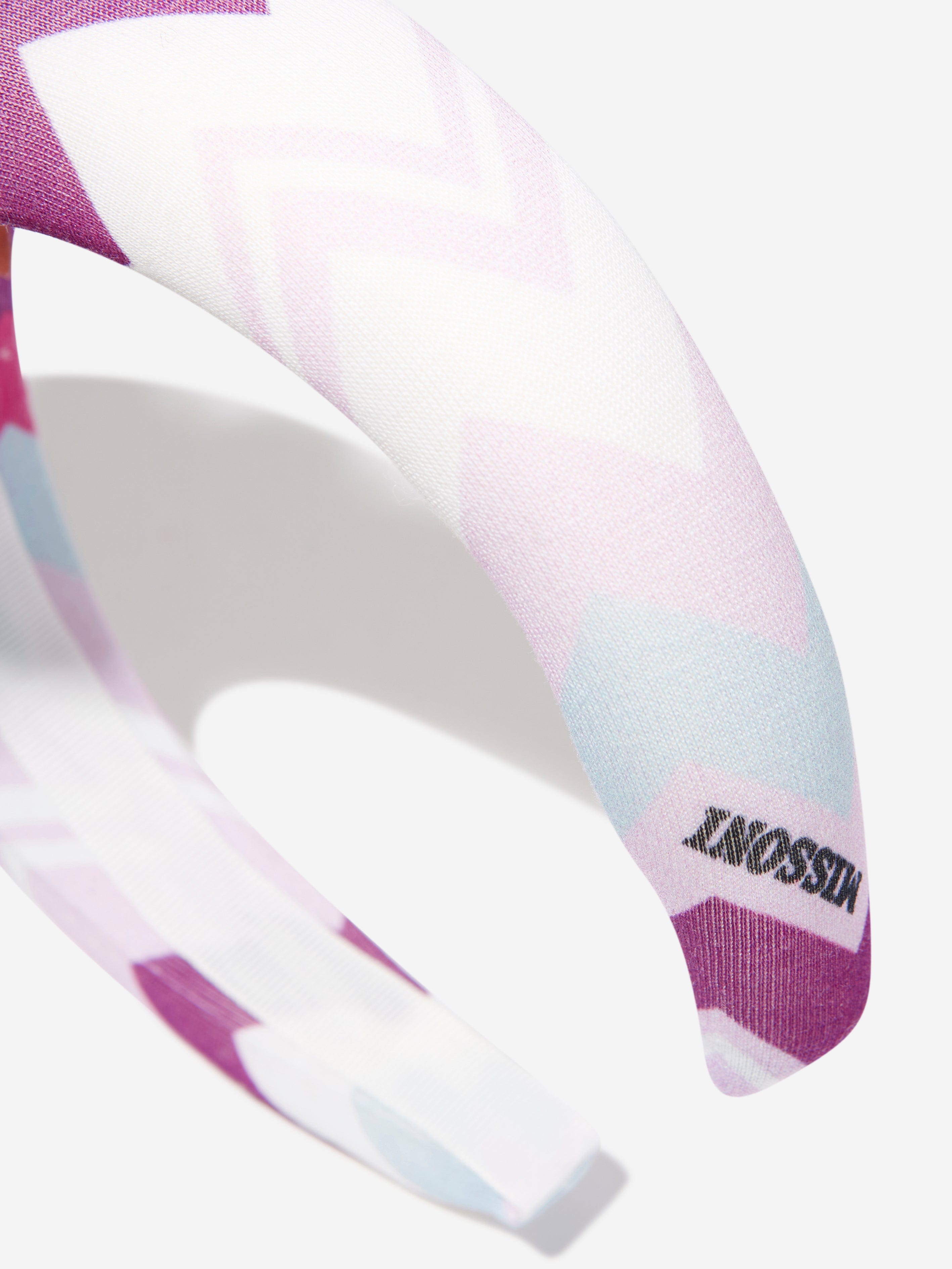 Missoni Girls Zigzag Headband in Pink