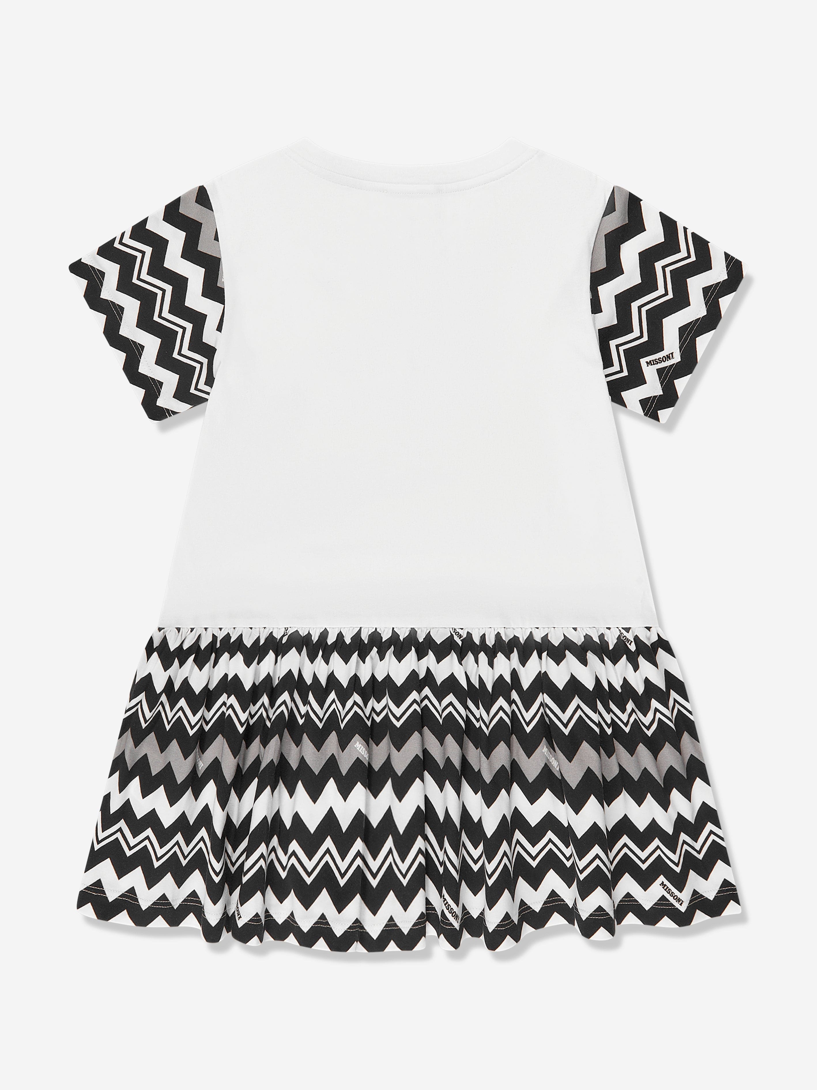 Missoni Girls Zigzag Dress in White