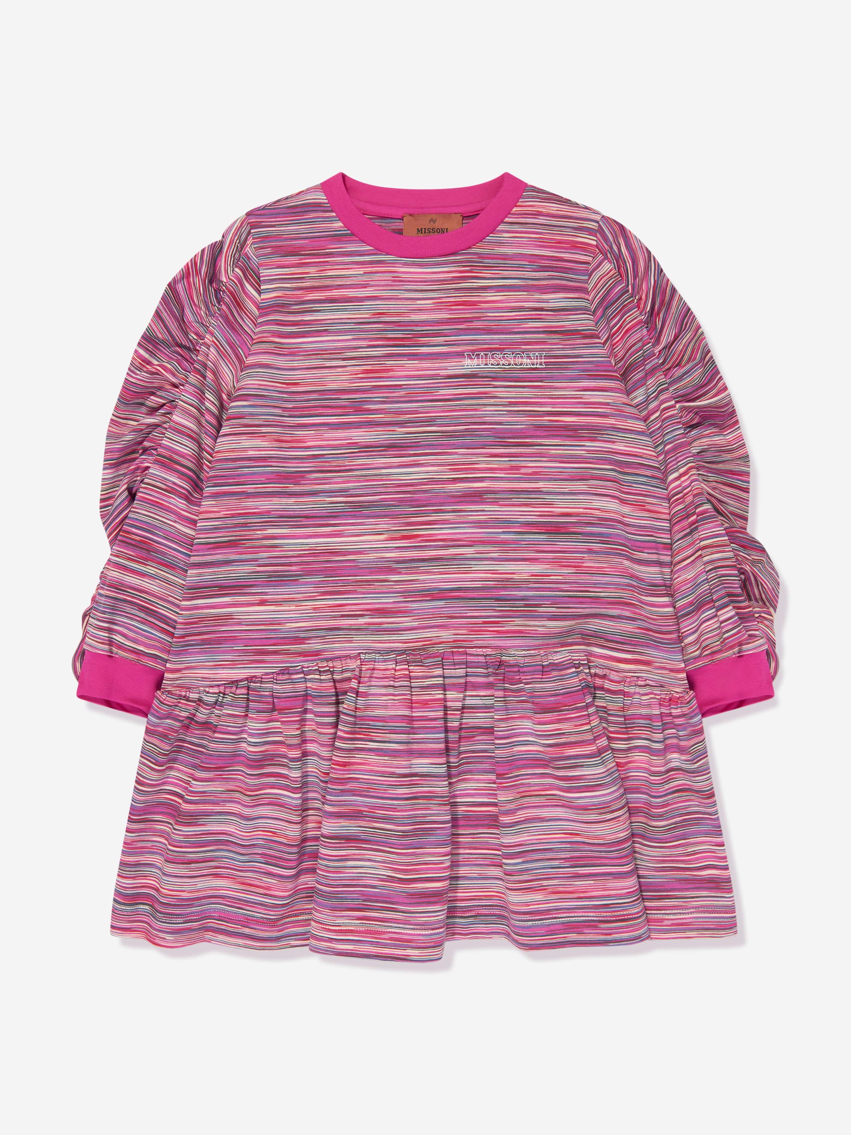 Missoni Girls Jersey Dress in Pink