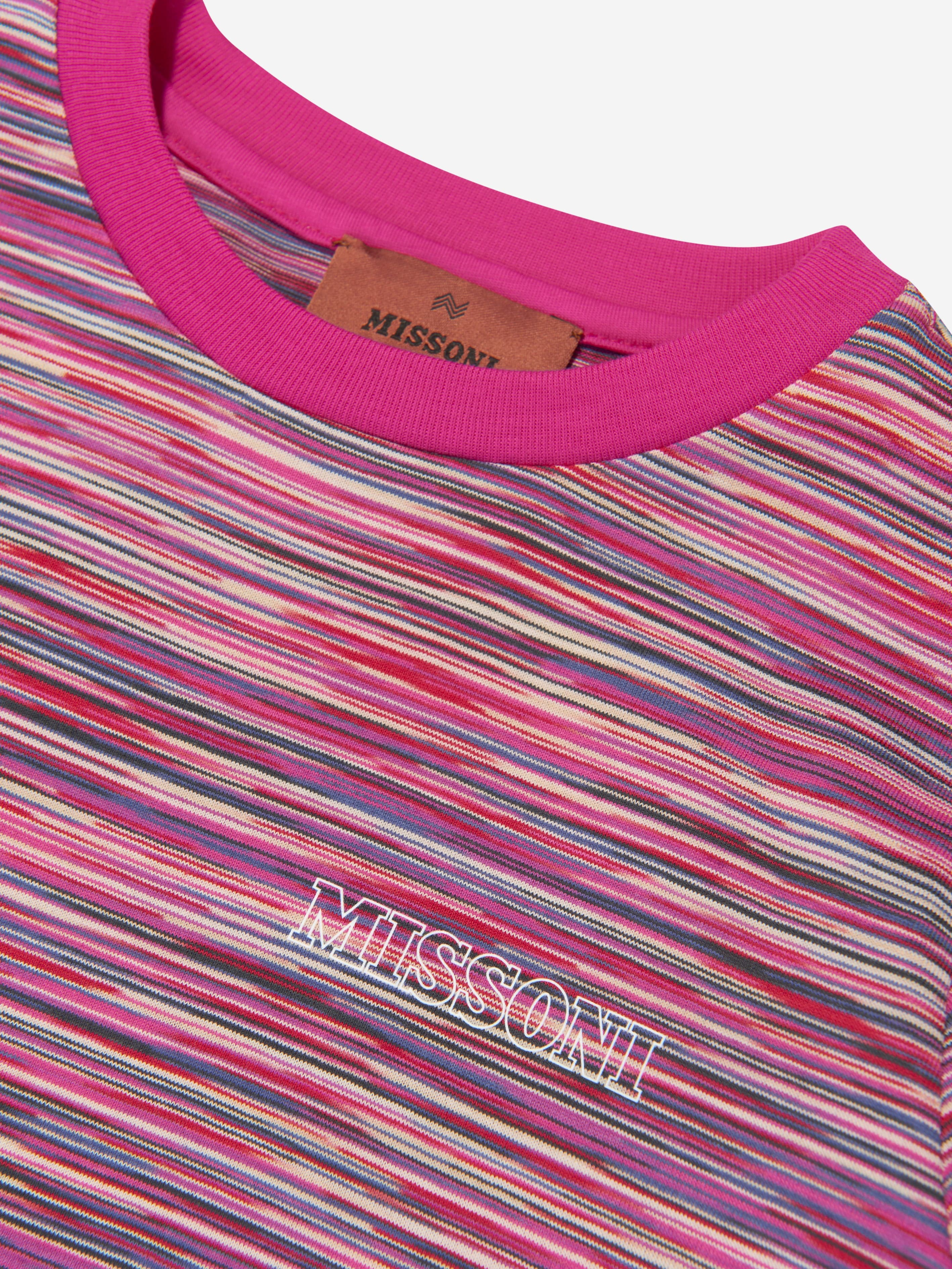 Missoni Girls Jersey Dress in Pink