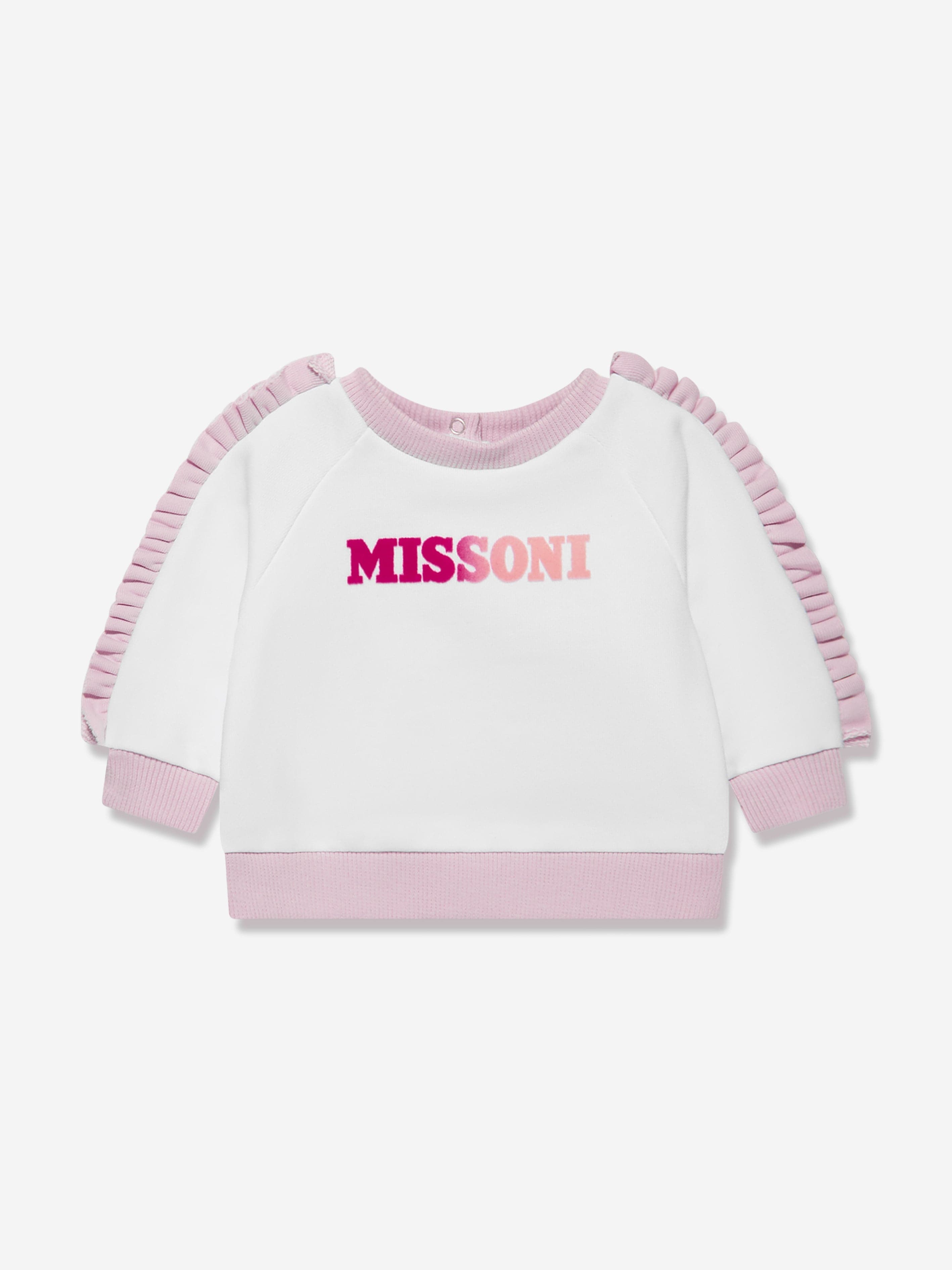 Missoni Baby Girls Logo Sweatshirt in White