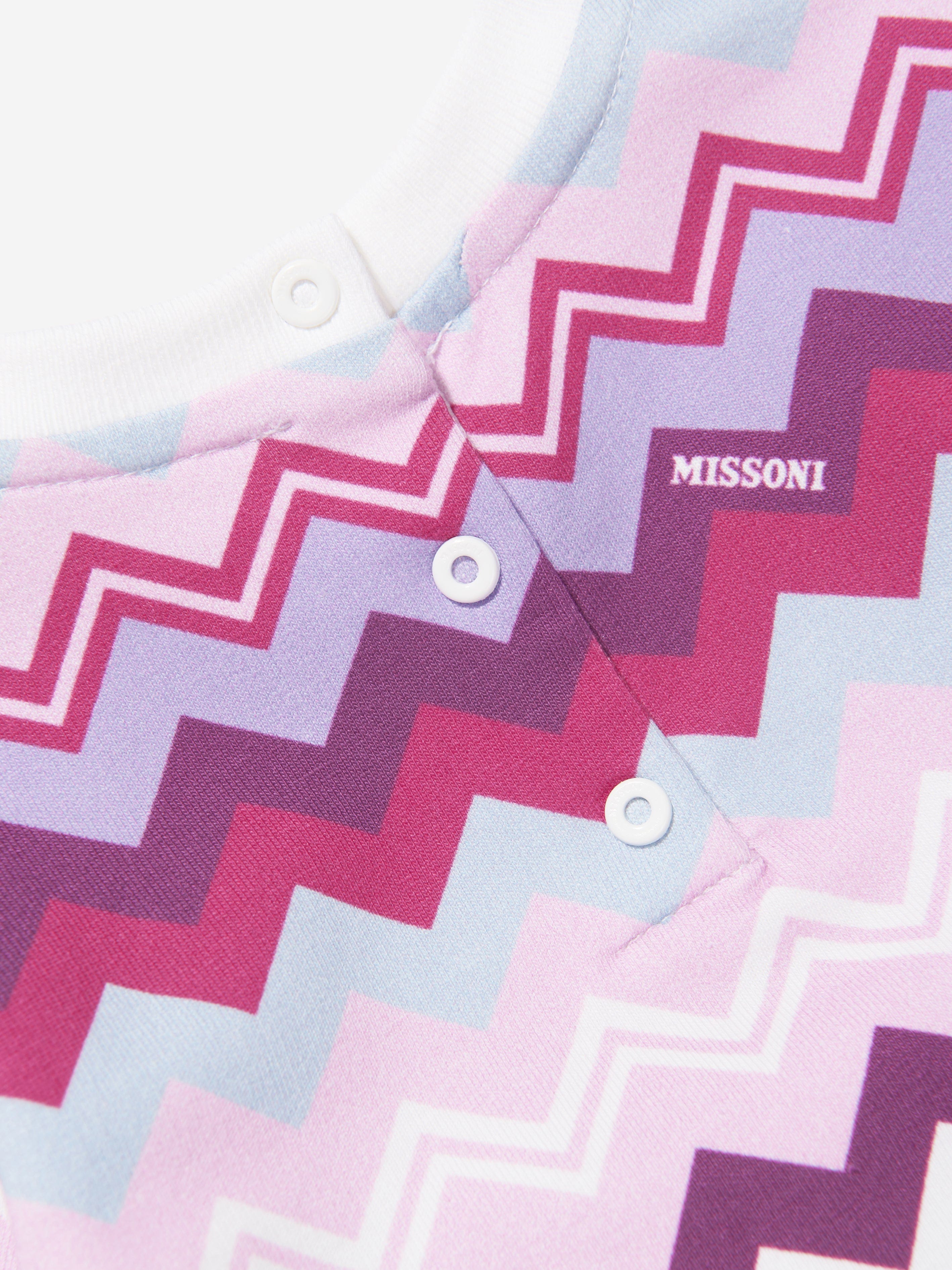 Missoni Baby Girls Zigzag Sweatshirt in Pink