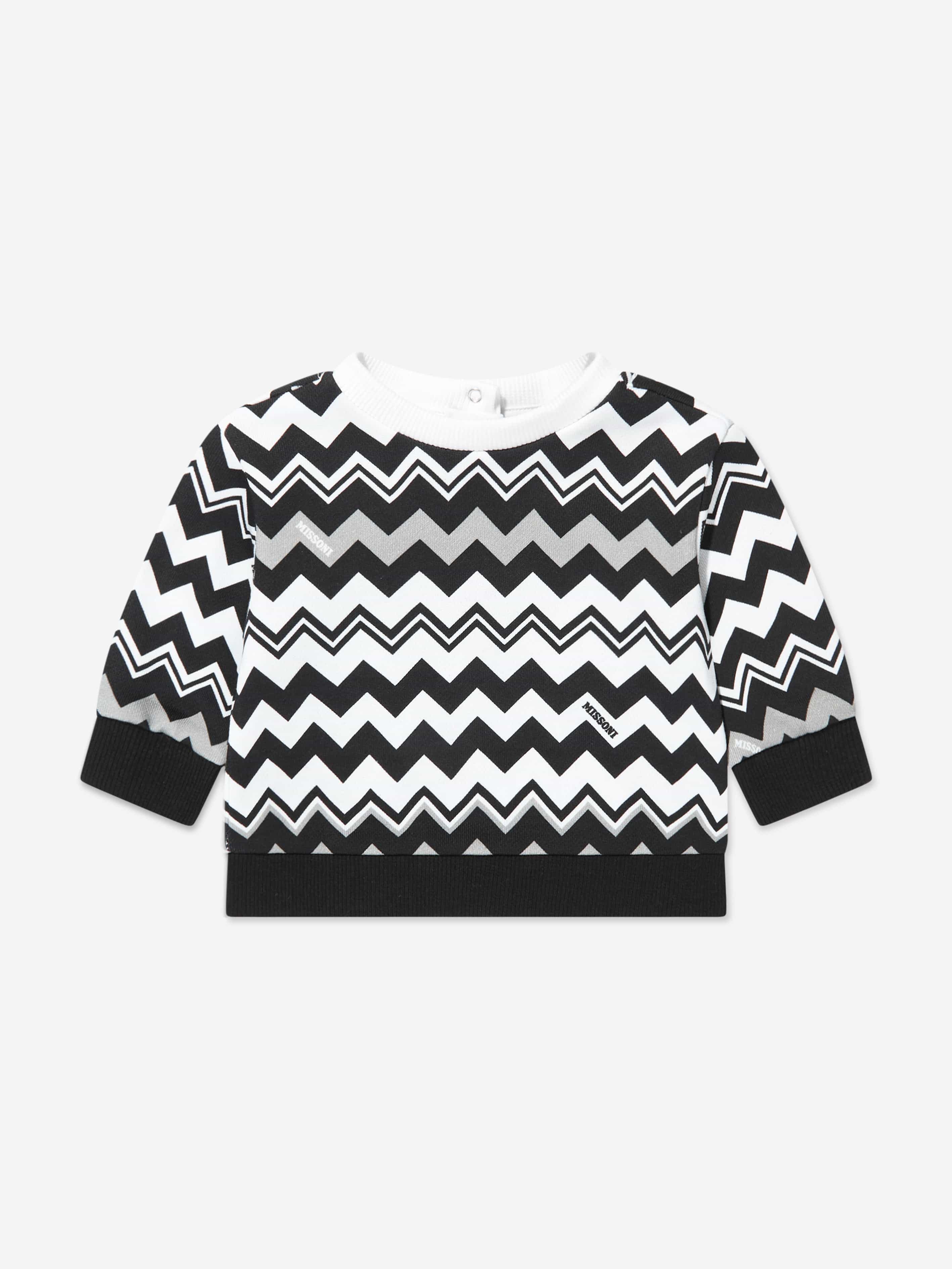 Missoni Baby Boys Zigzag Sweatshirt in Black