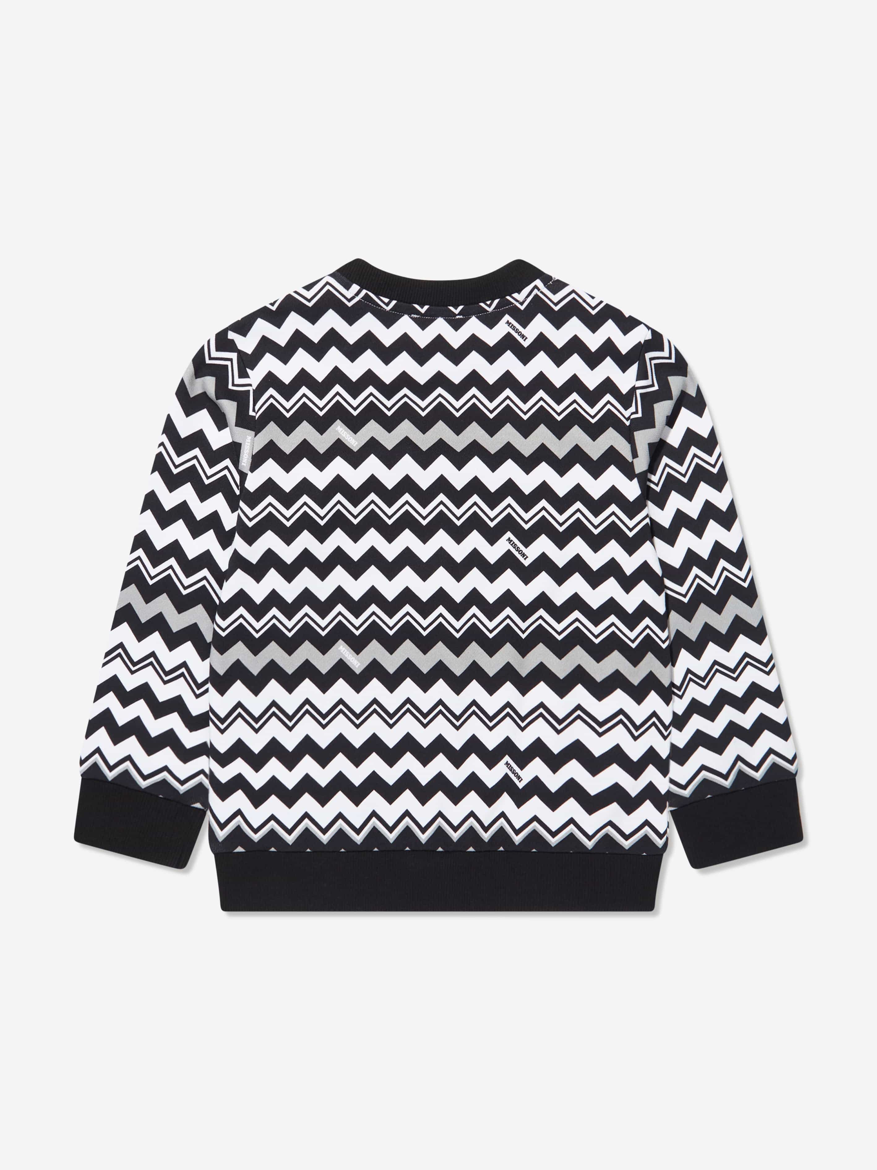 Missoni Kids Zigzag Sweatshirt in Black