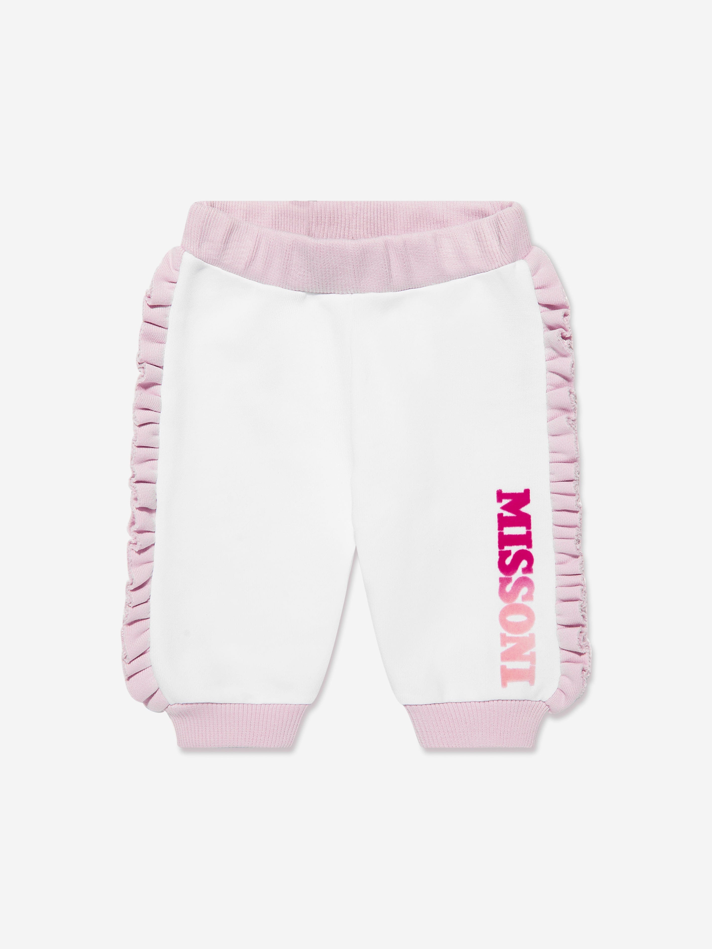 Missoni Baby Girls Logo Joggers in White