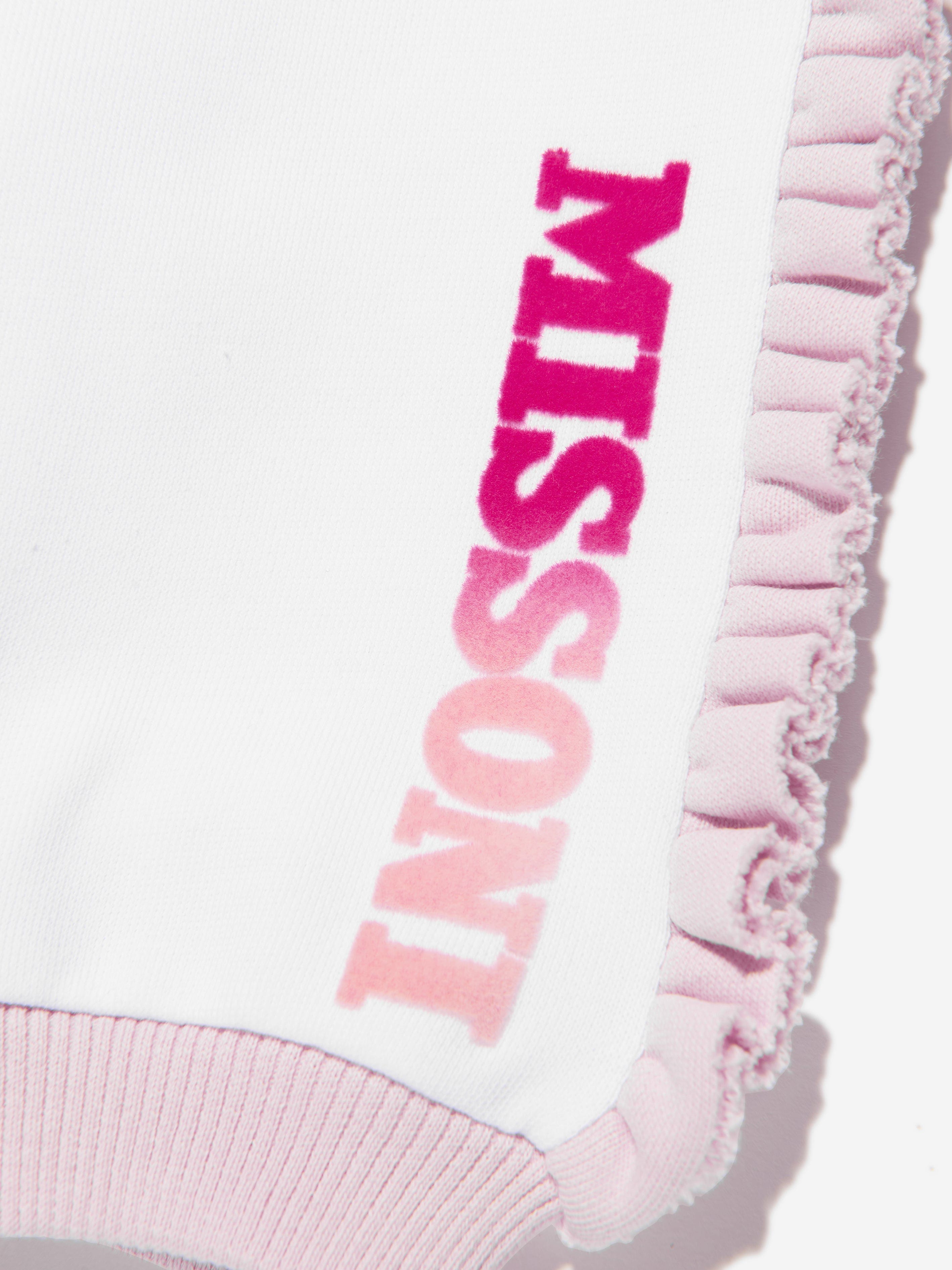 Missoni Baby Girls Logo Joggers in White