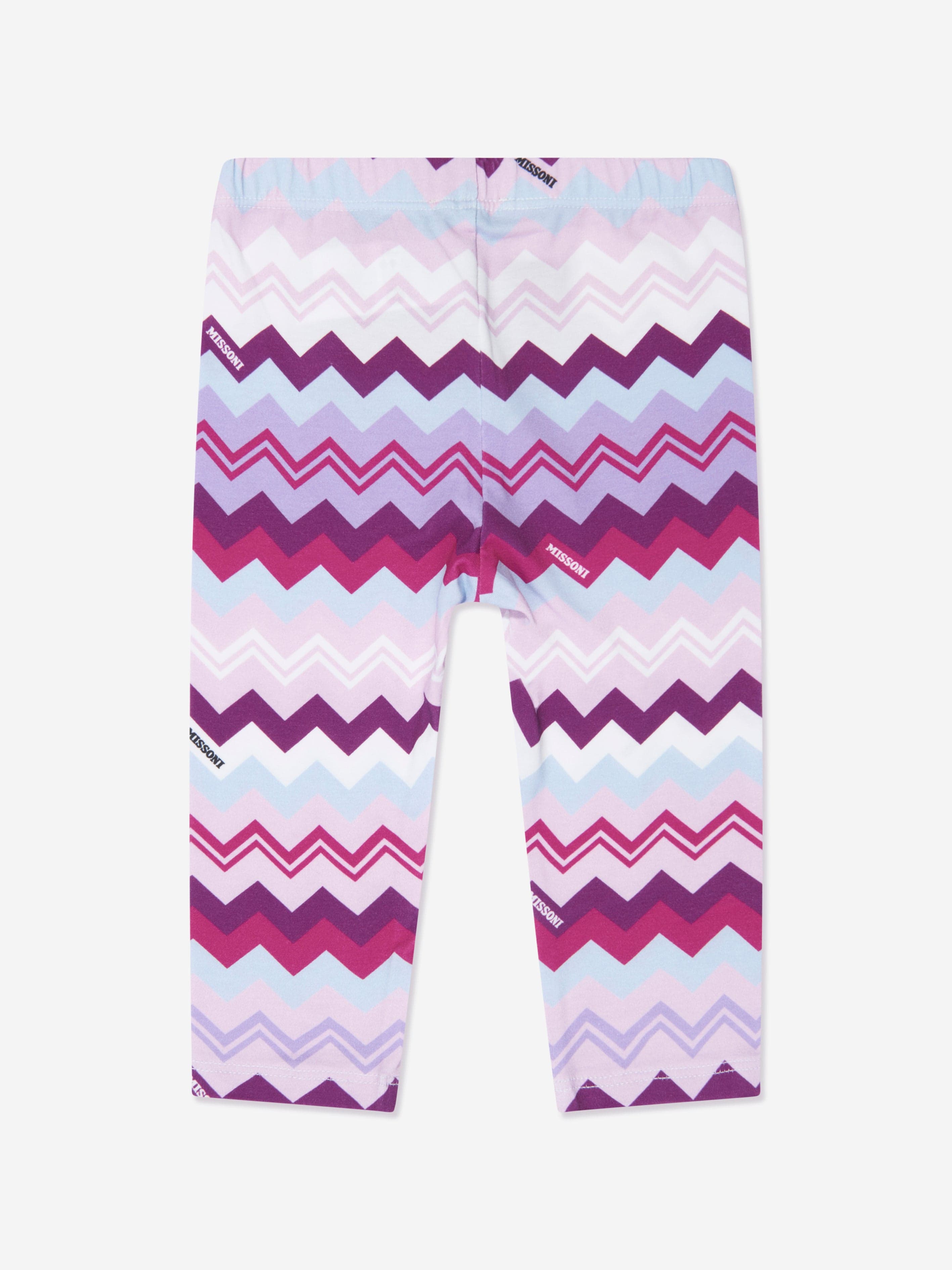 Missoni Baby Girls Zigzag Leggings in Pink