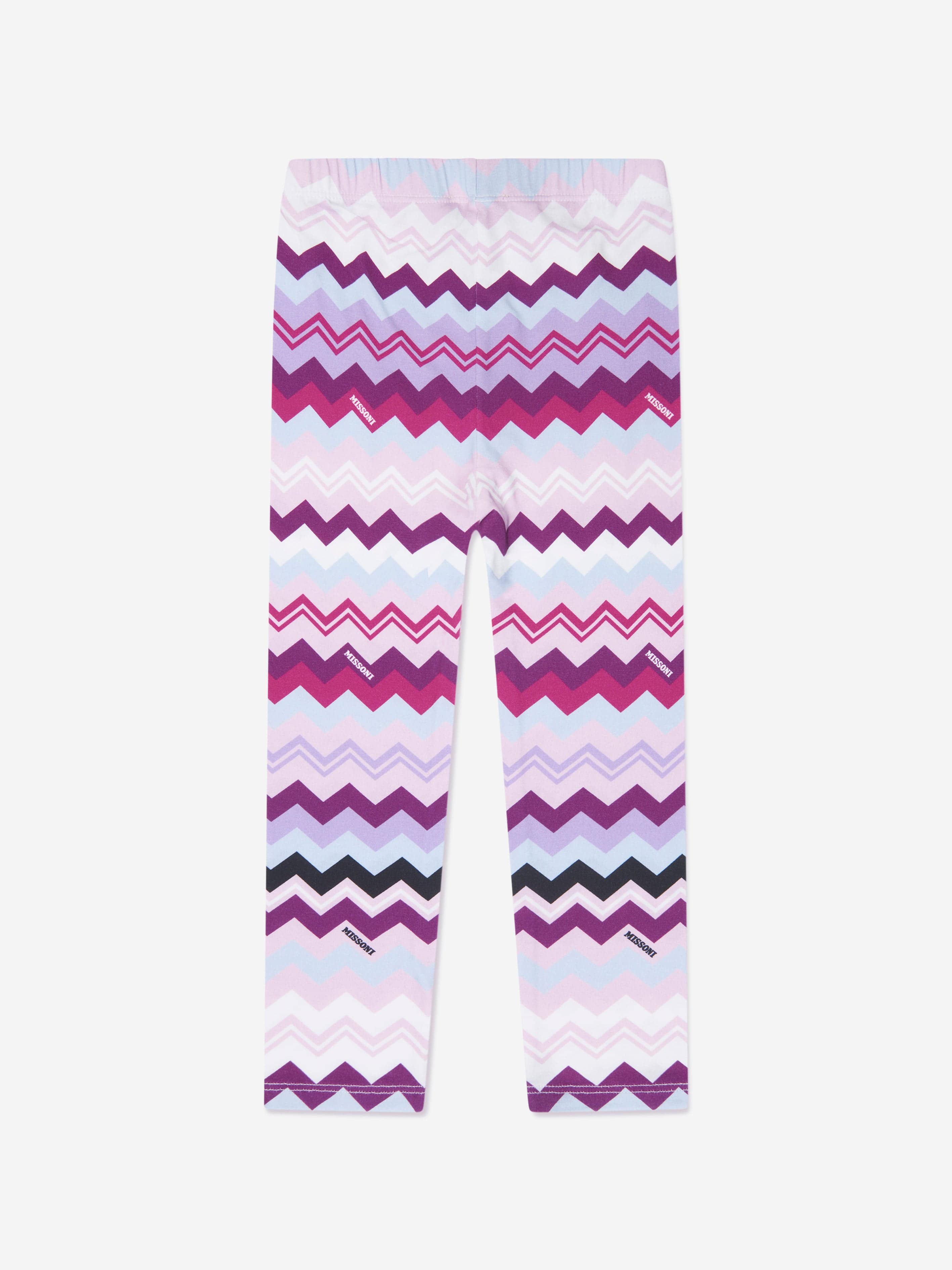 Missoni Girls Zigzag Leggings in Pink