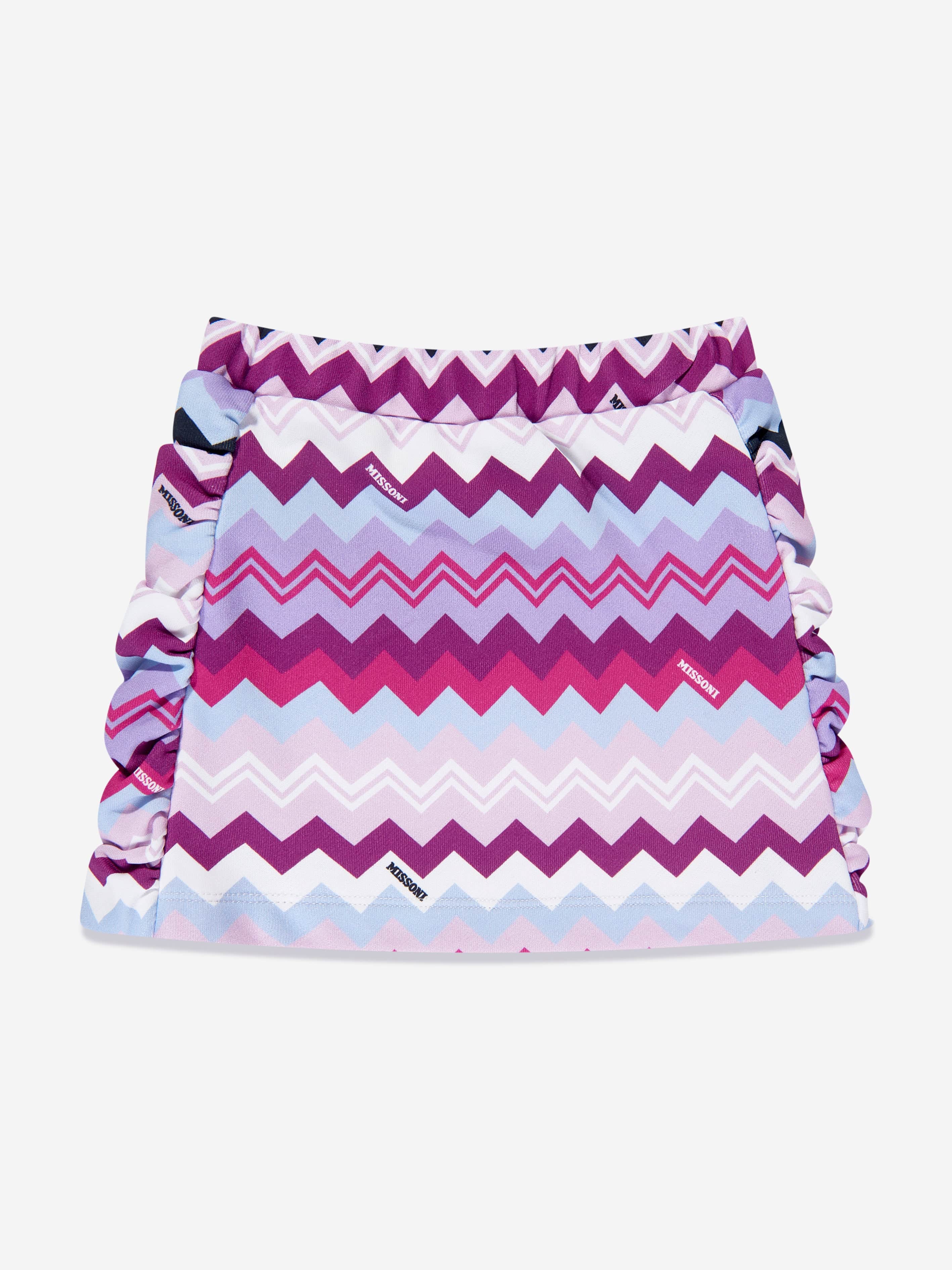 Missoni Girls Zigzag Skirt in Pink