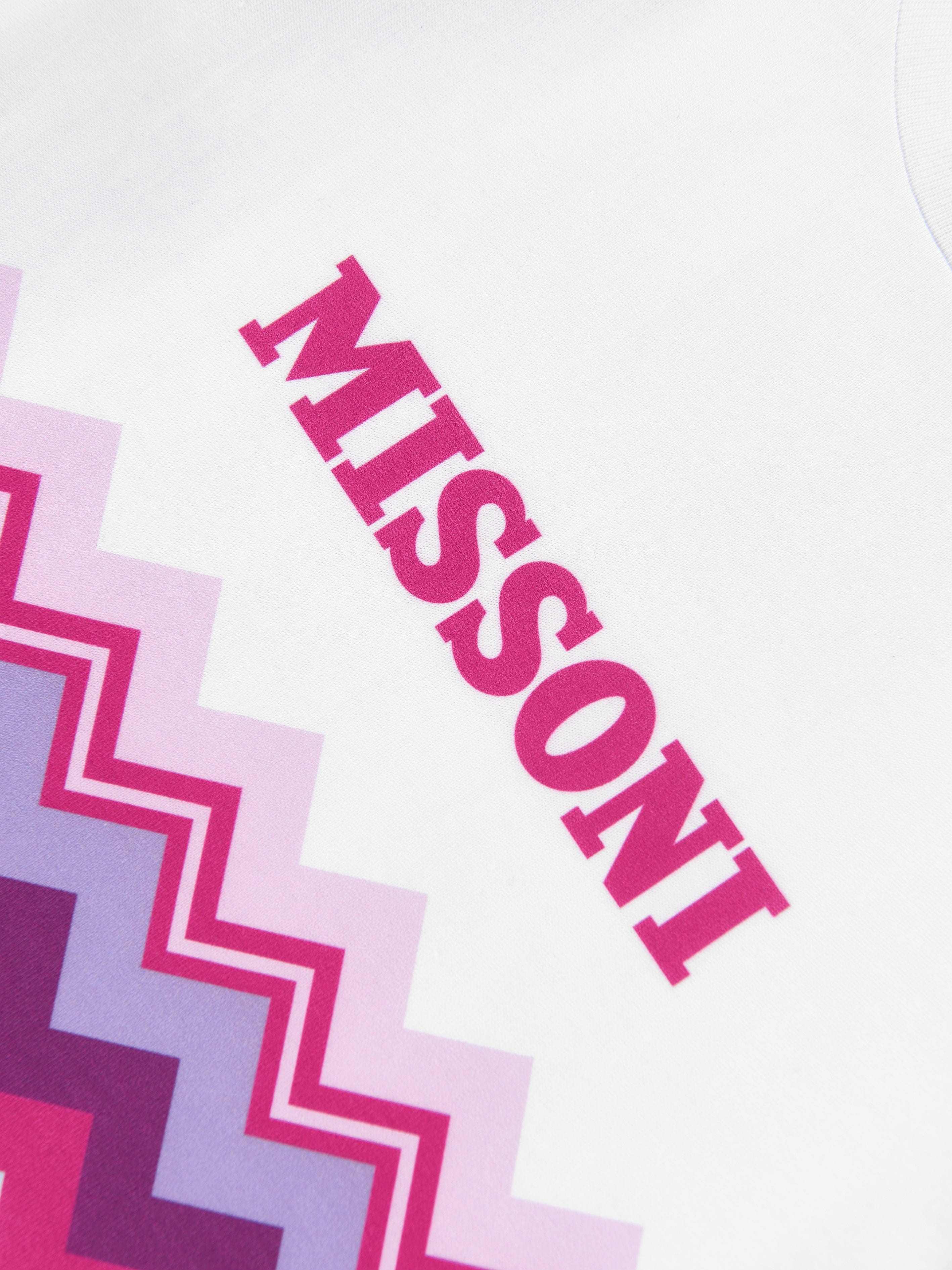 Missoni Baby Girls Zigzag T-Shirt in White