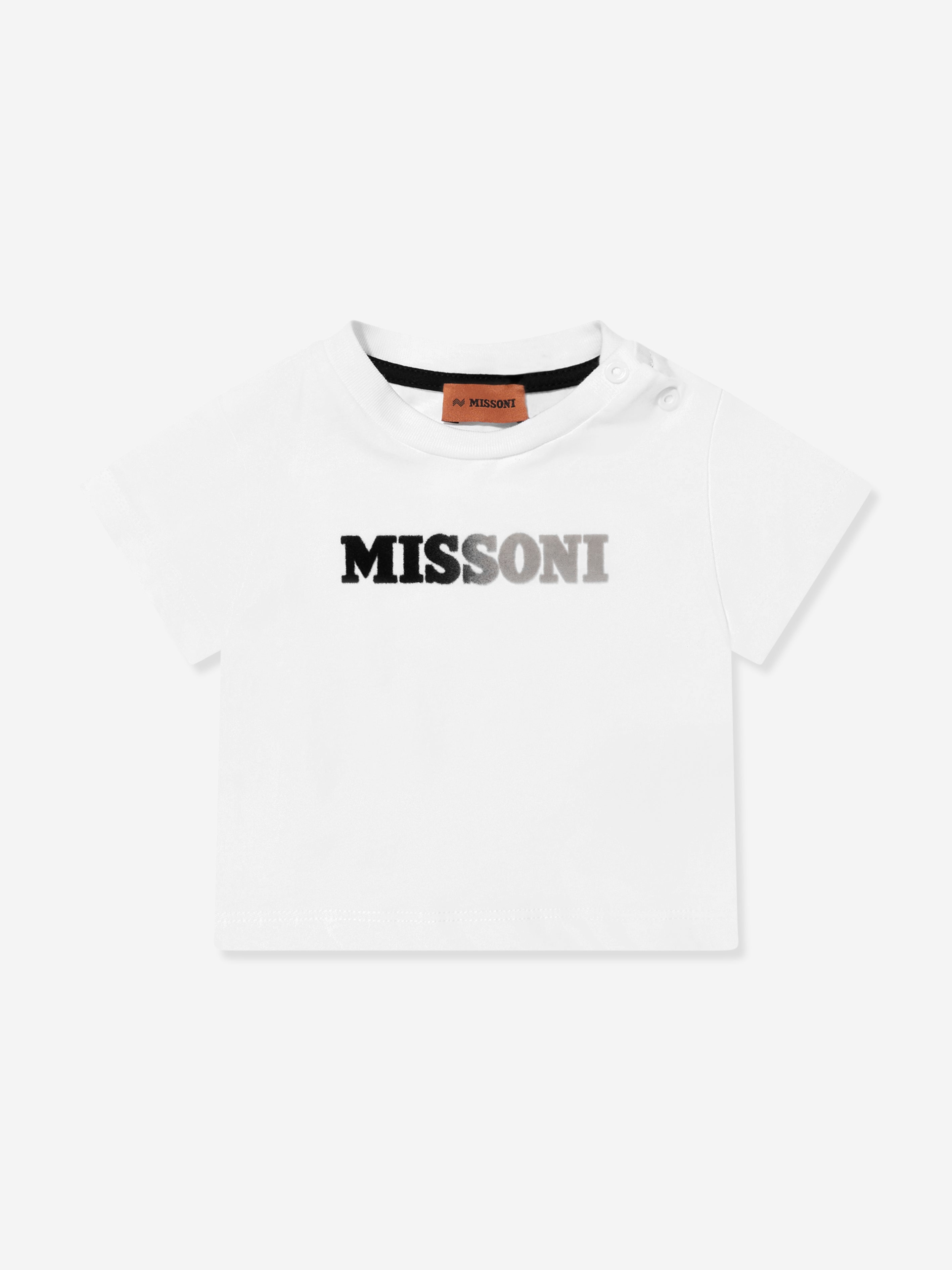 Missoni Baby Boys Logo T-Shirt in White