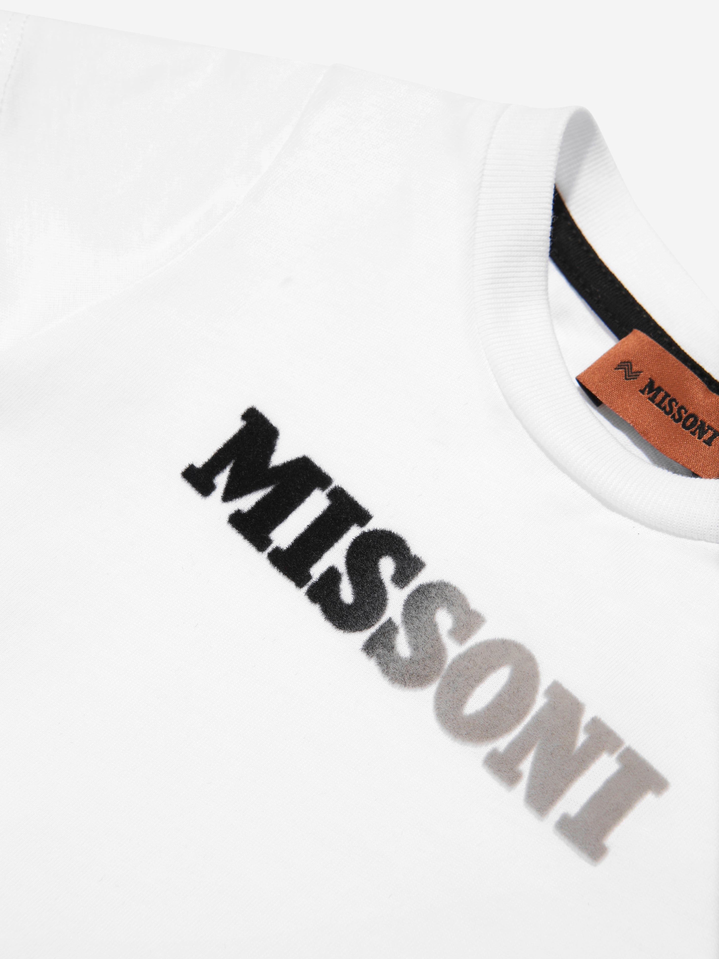 Missoni Baby Boys Logo T-Shirt in White