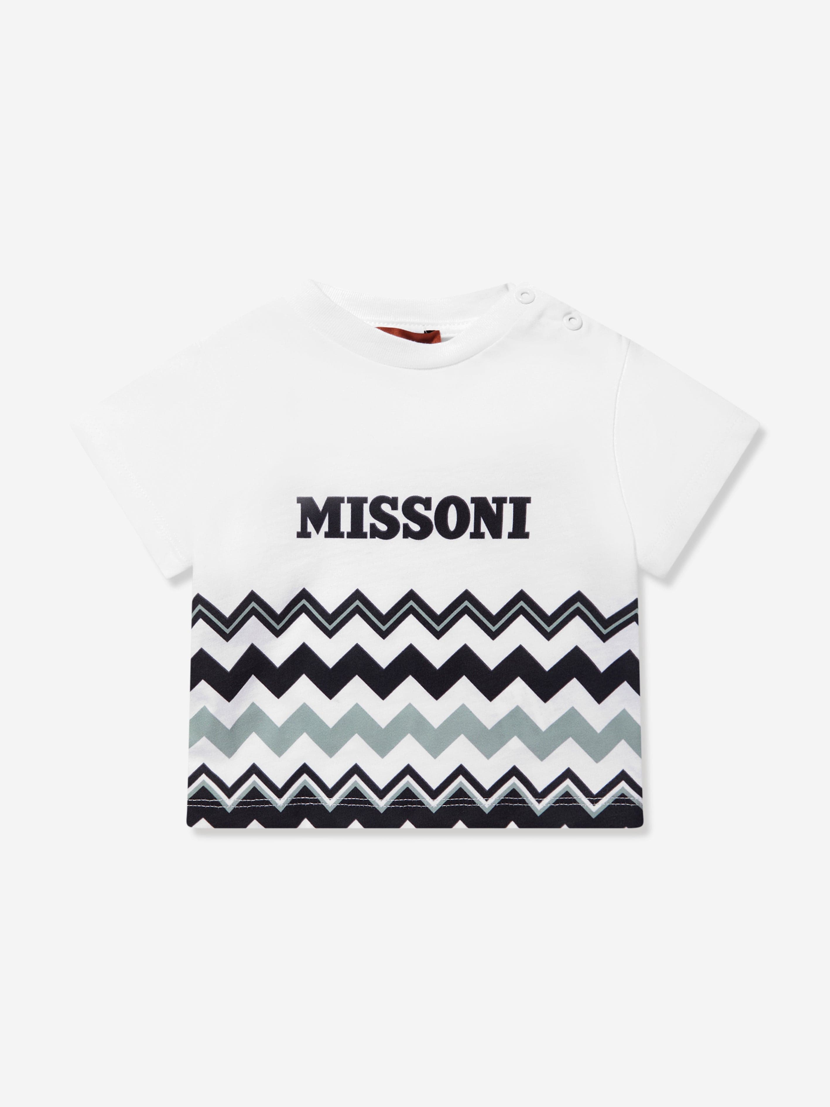 Missoni Baby Boys Zigzag T-Shirt in White