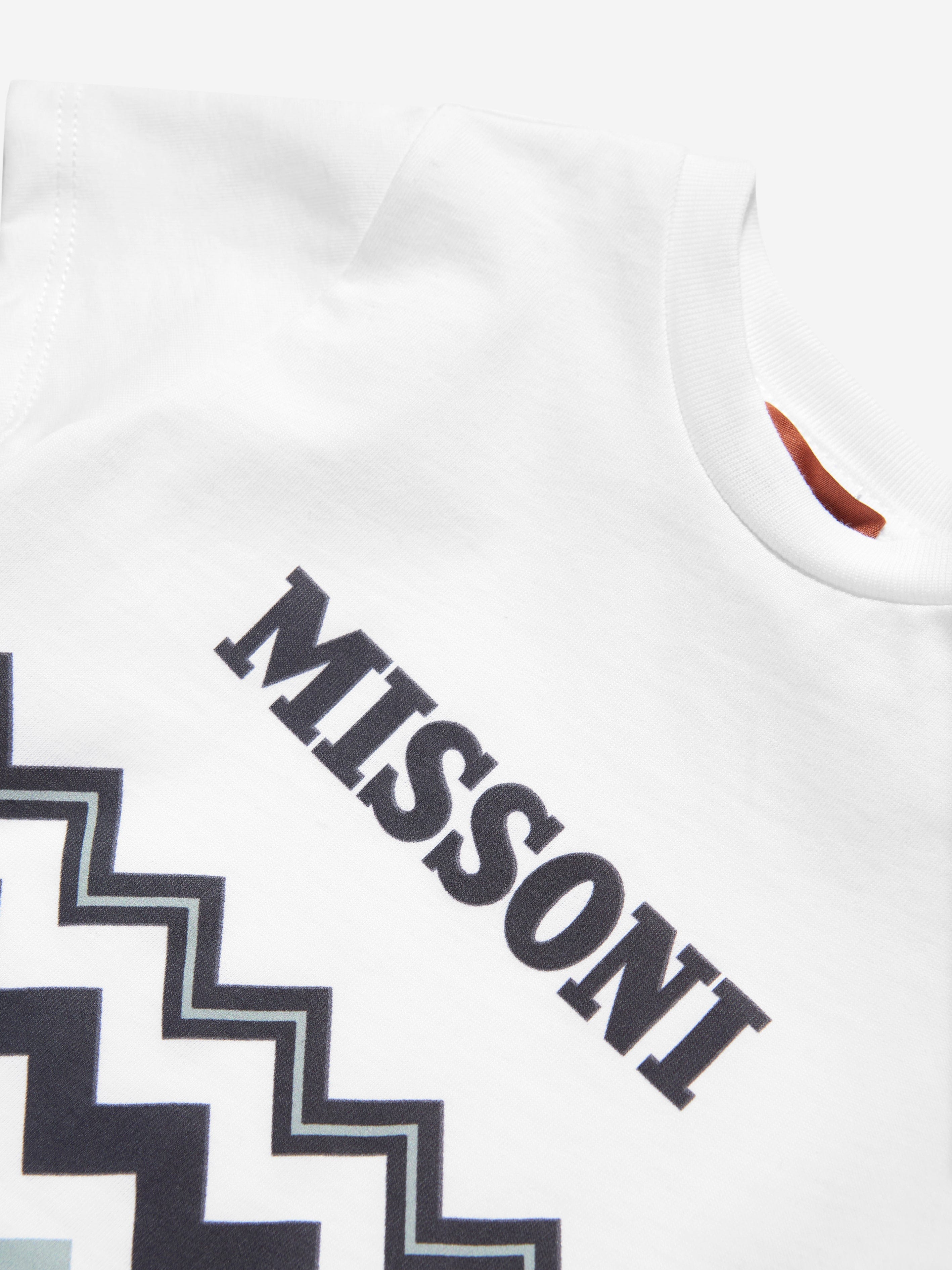 Missoni Baby Boys Zigzag T-Shirt in White