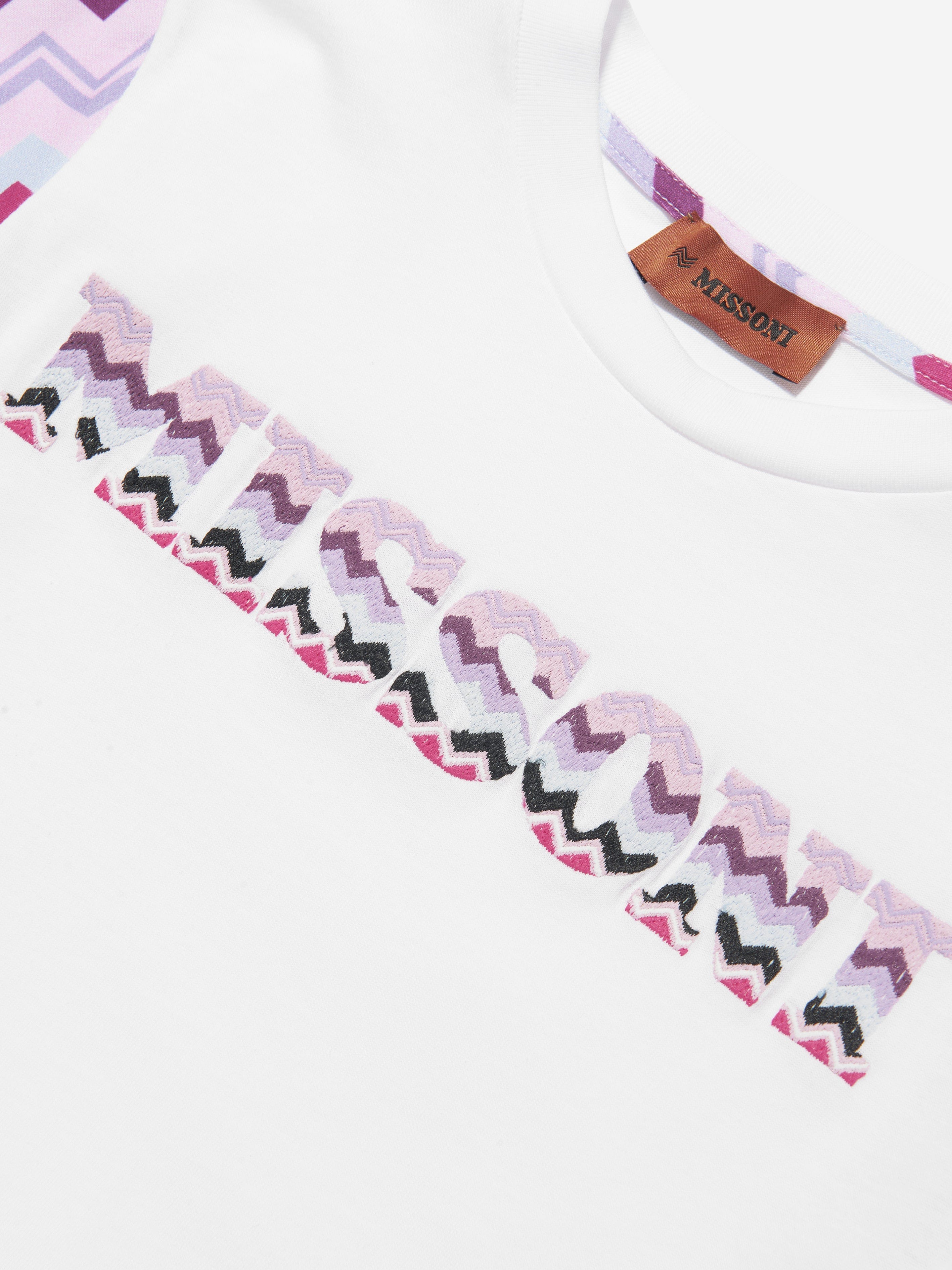 Missoni Girls Logo T-Shirt in White