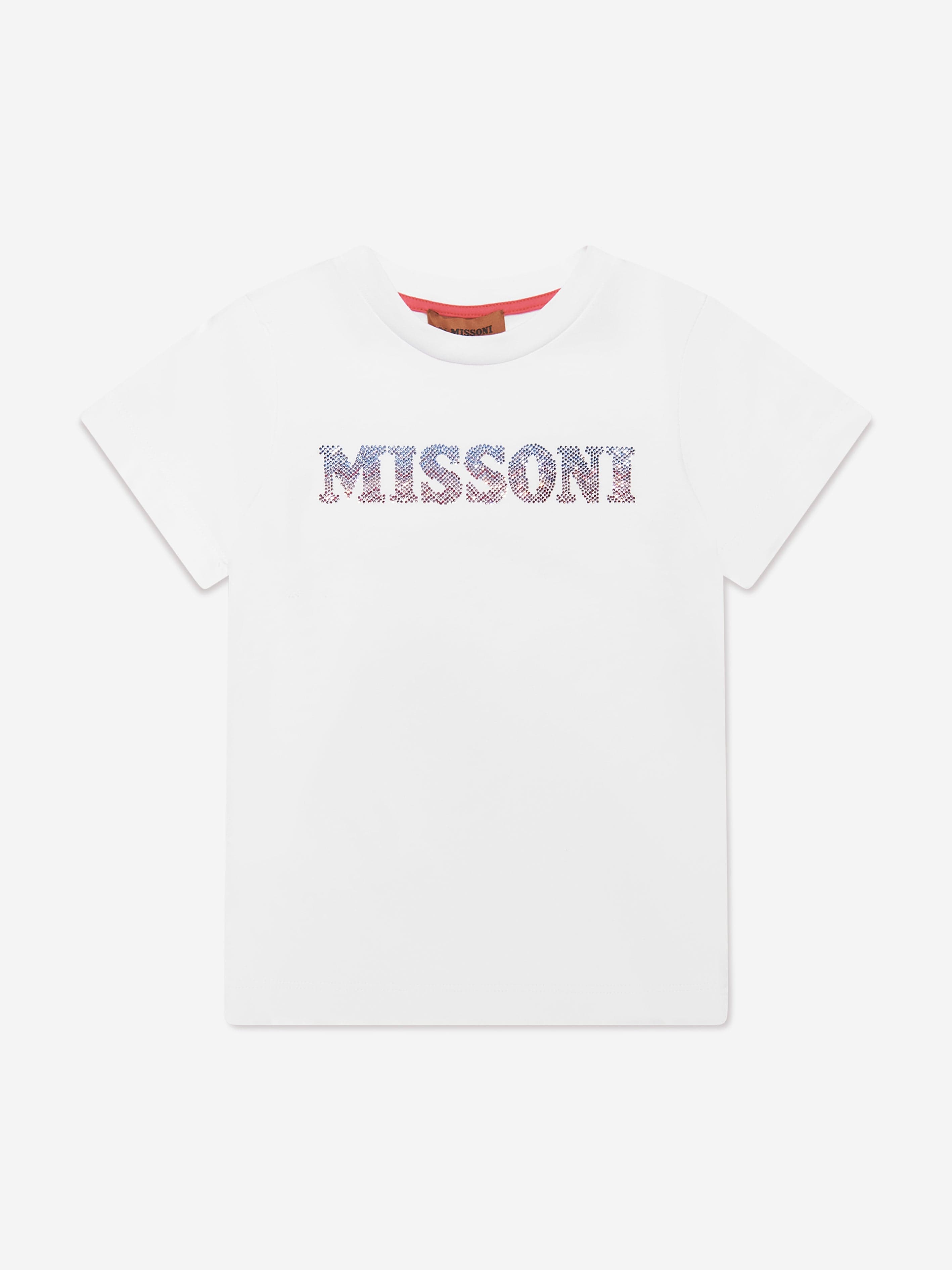 Missoni Girls Logo T-Shirt in White