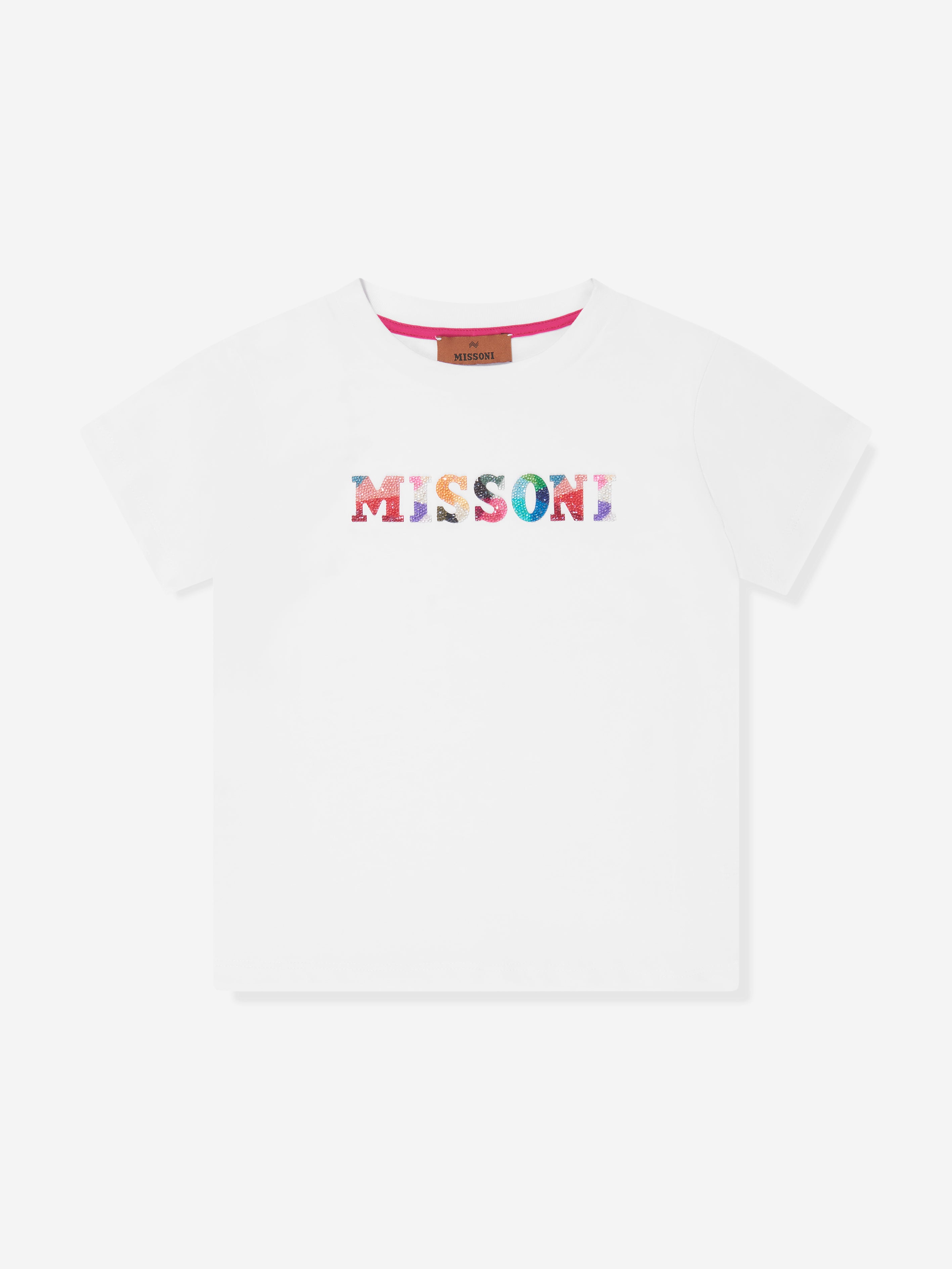 Missoni Girls Logo T-Shirt in White