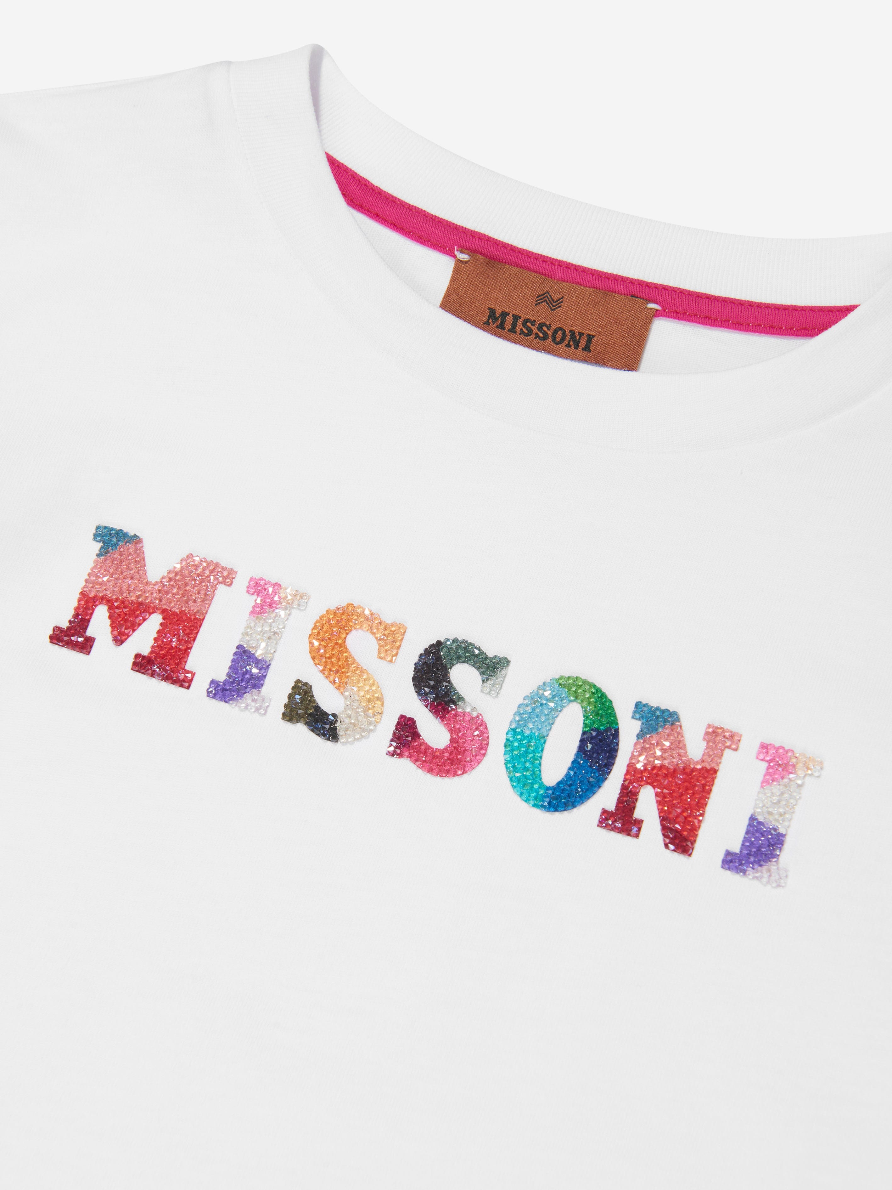 Missoni Girls Logo T-Shirt in White