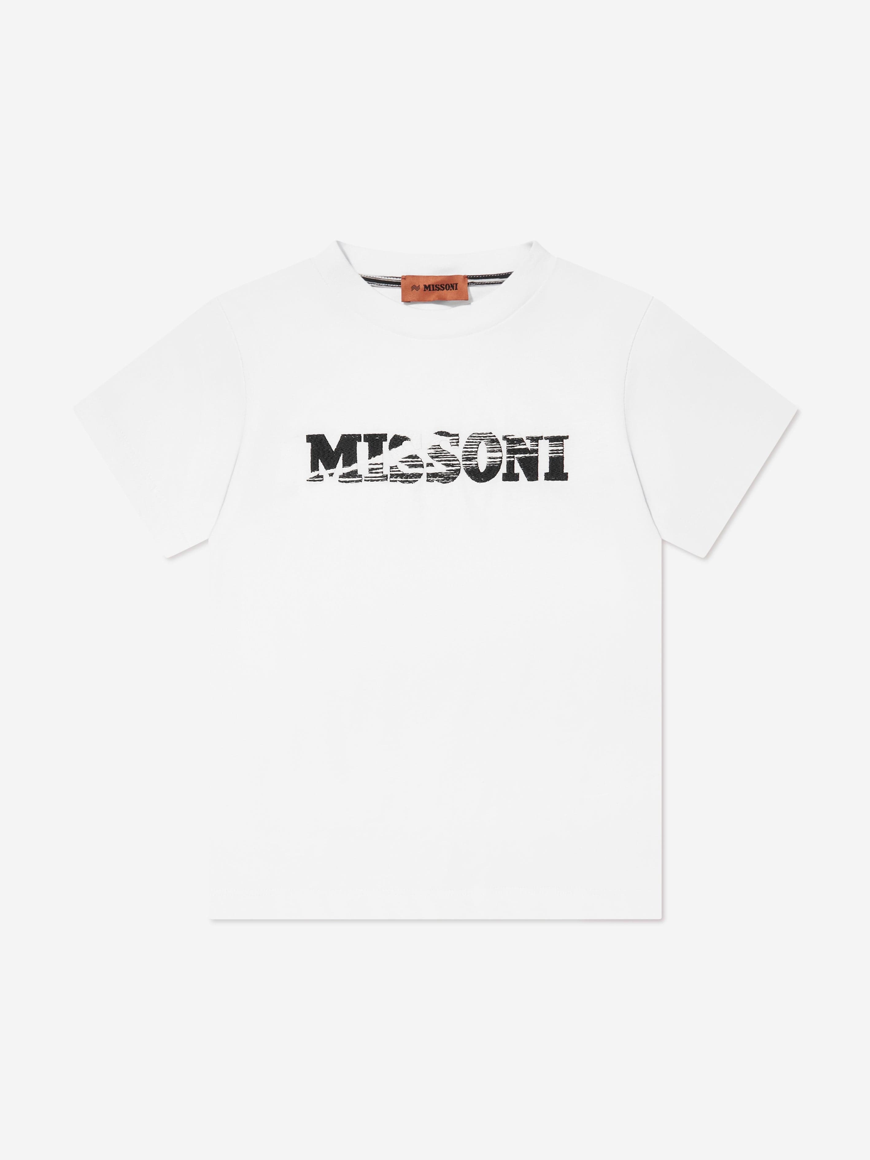 Missoni Boys Logo T-Shirt in White