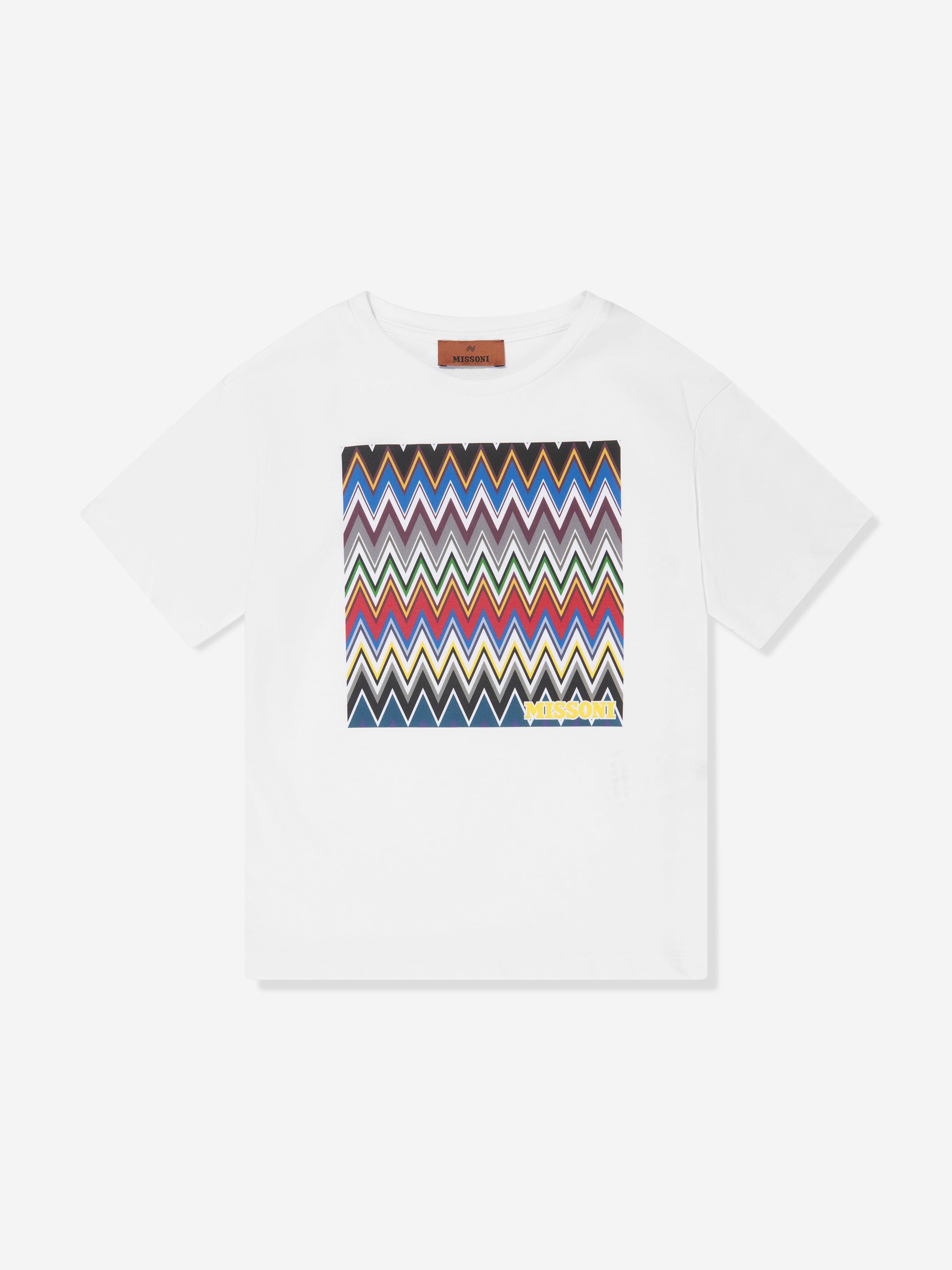 Missoni Boys Zigzag T-Shirt in White