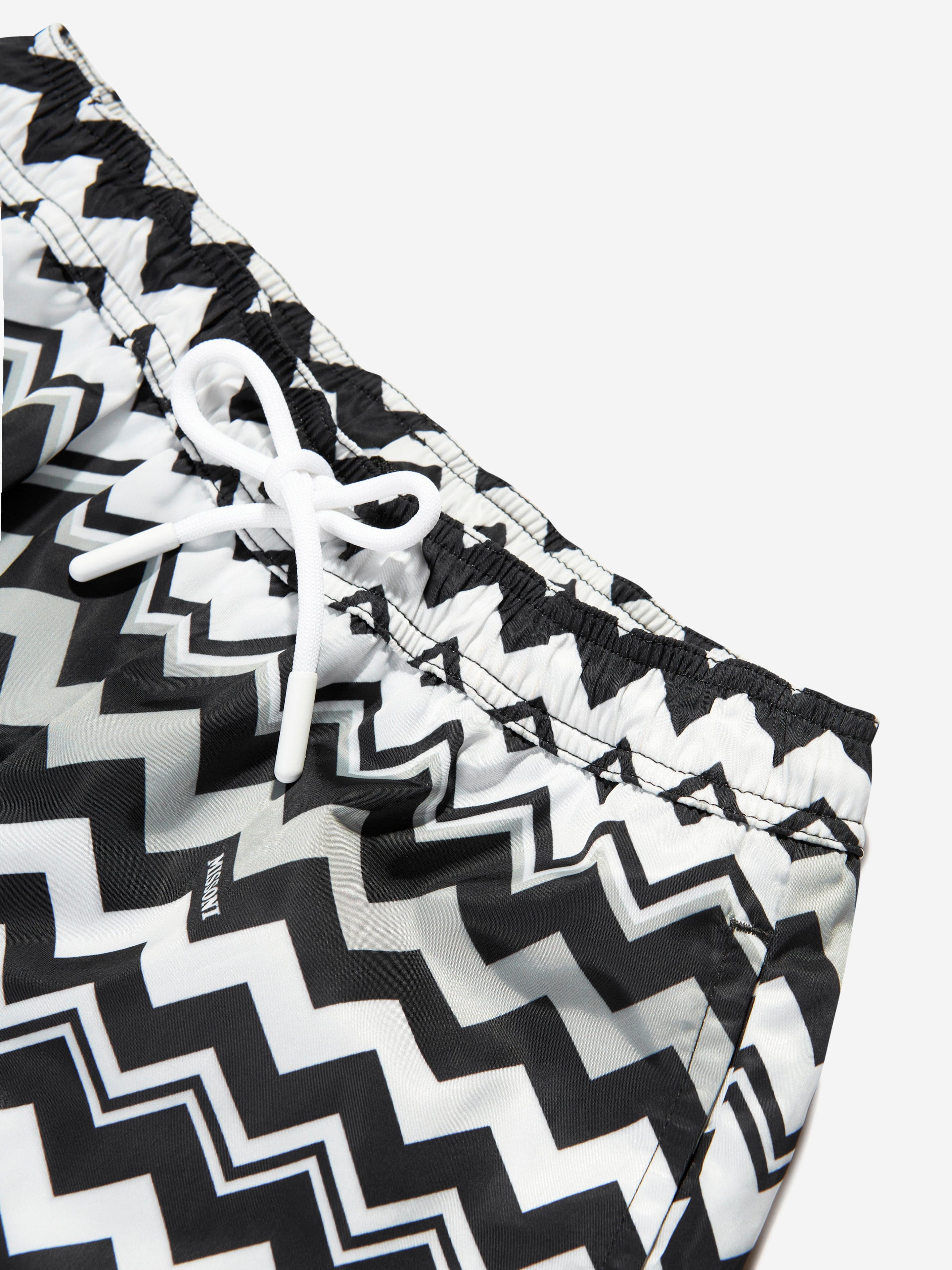 Missoni Boys Zigzag Swim Shorts in Black