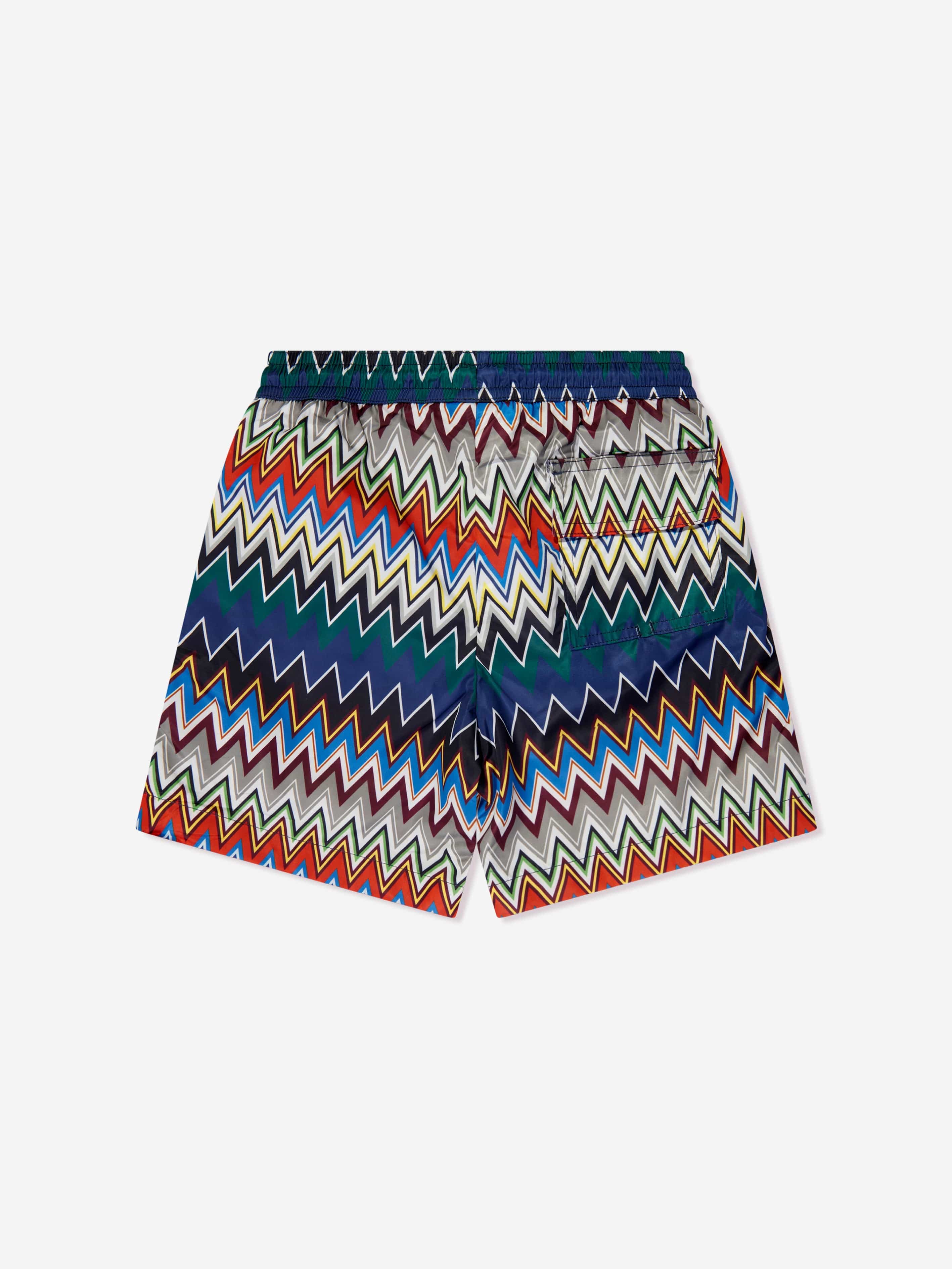 Missoni Boys Zigzag Swim Shorts in Multicolour