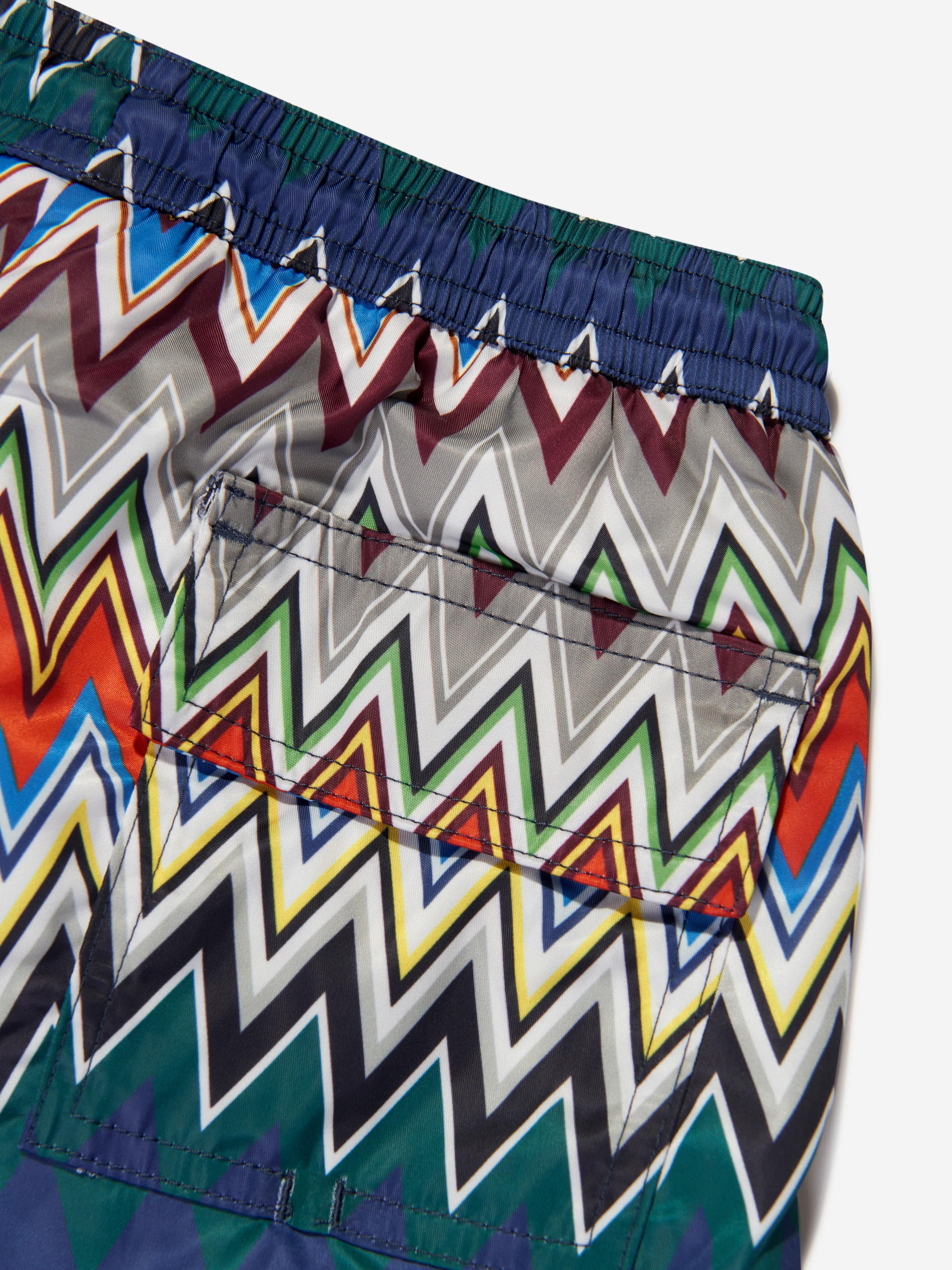 Missoni Boys Zigzag Swim Shorts in Multicolour