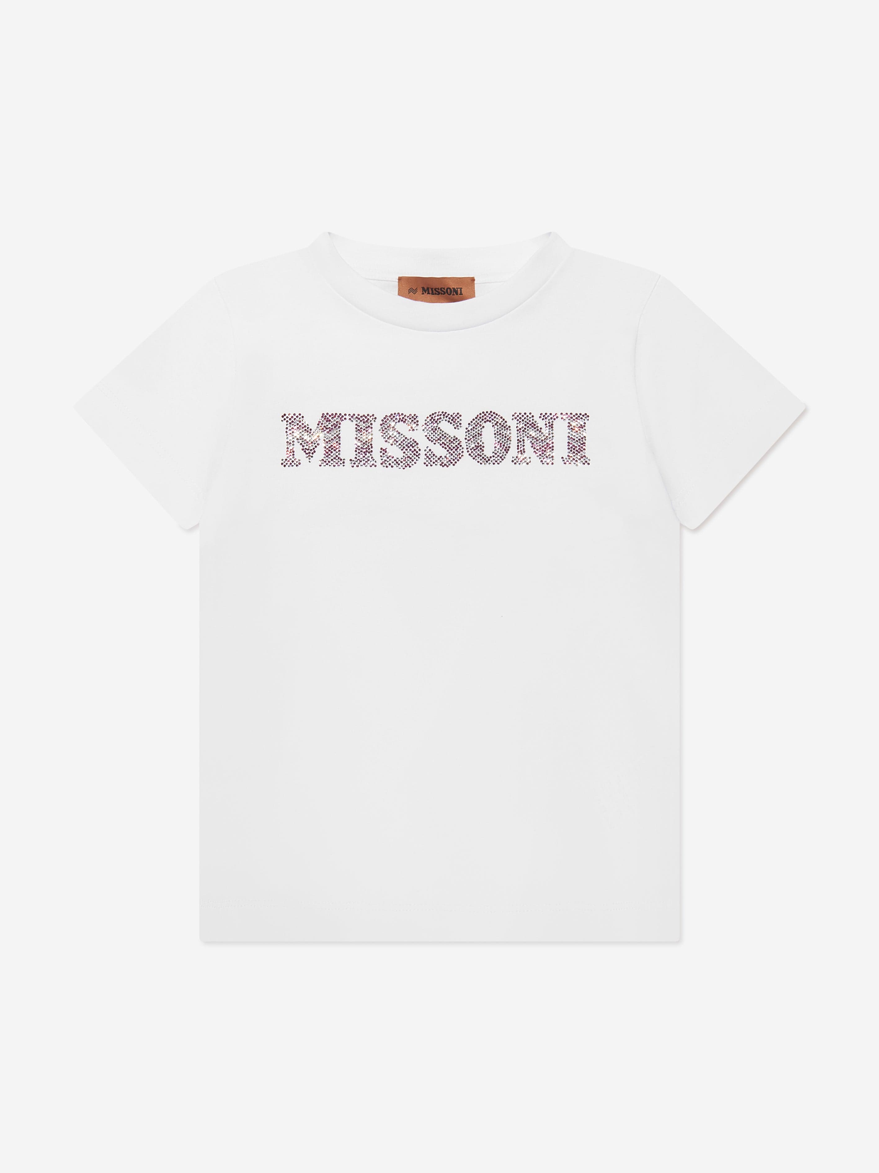 Missoni Girls Logo T-Shirt in White