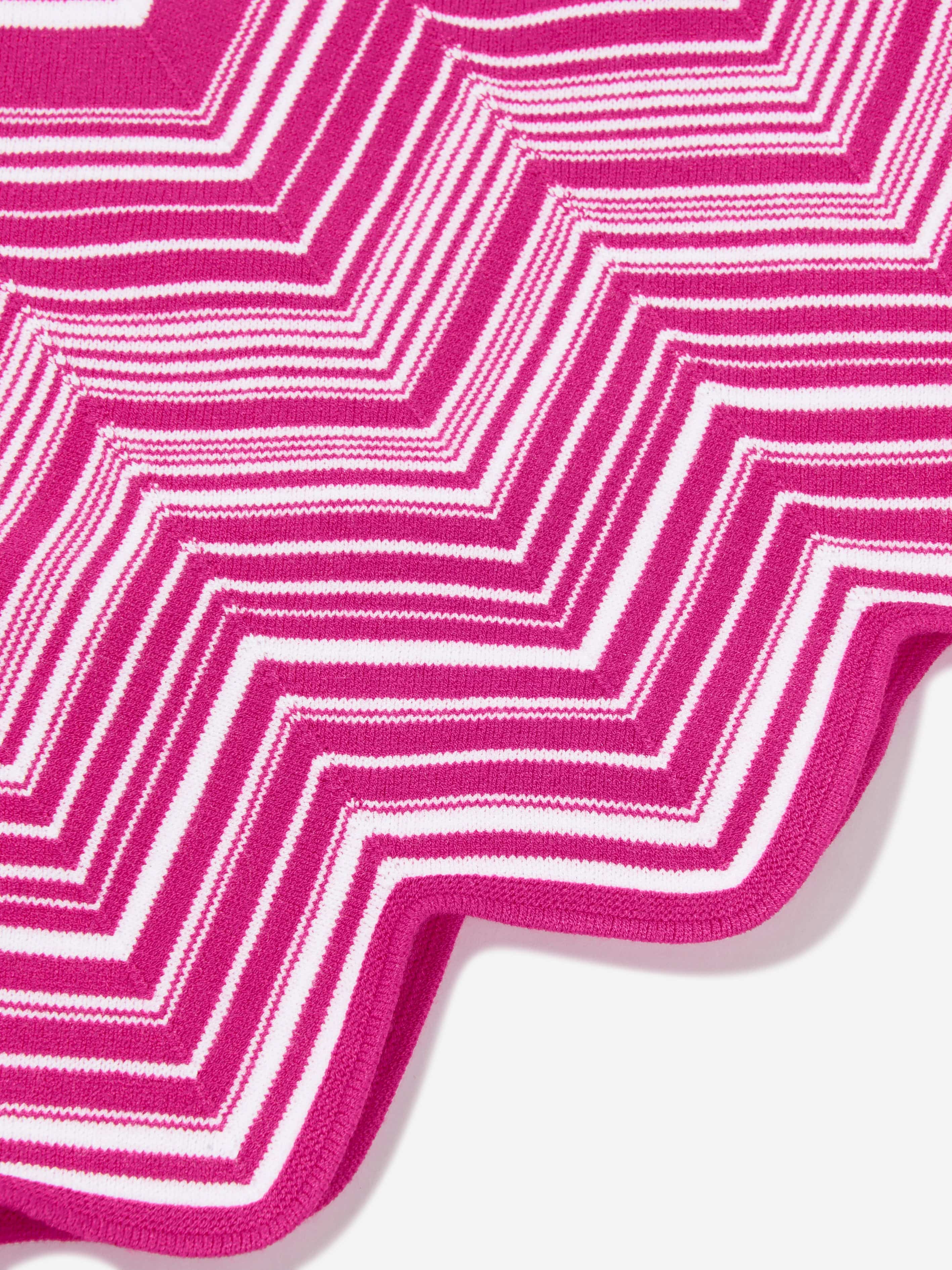 Missoni Girls Zigzag Knitted Jumper in Pink