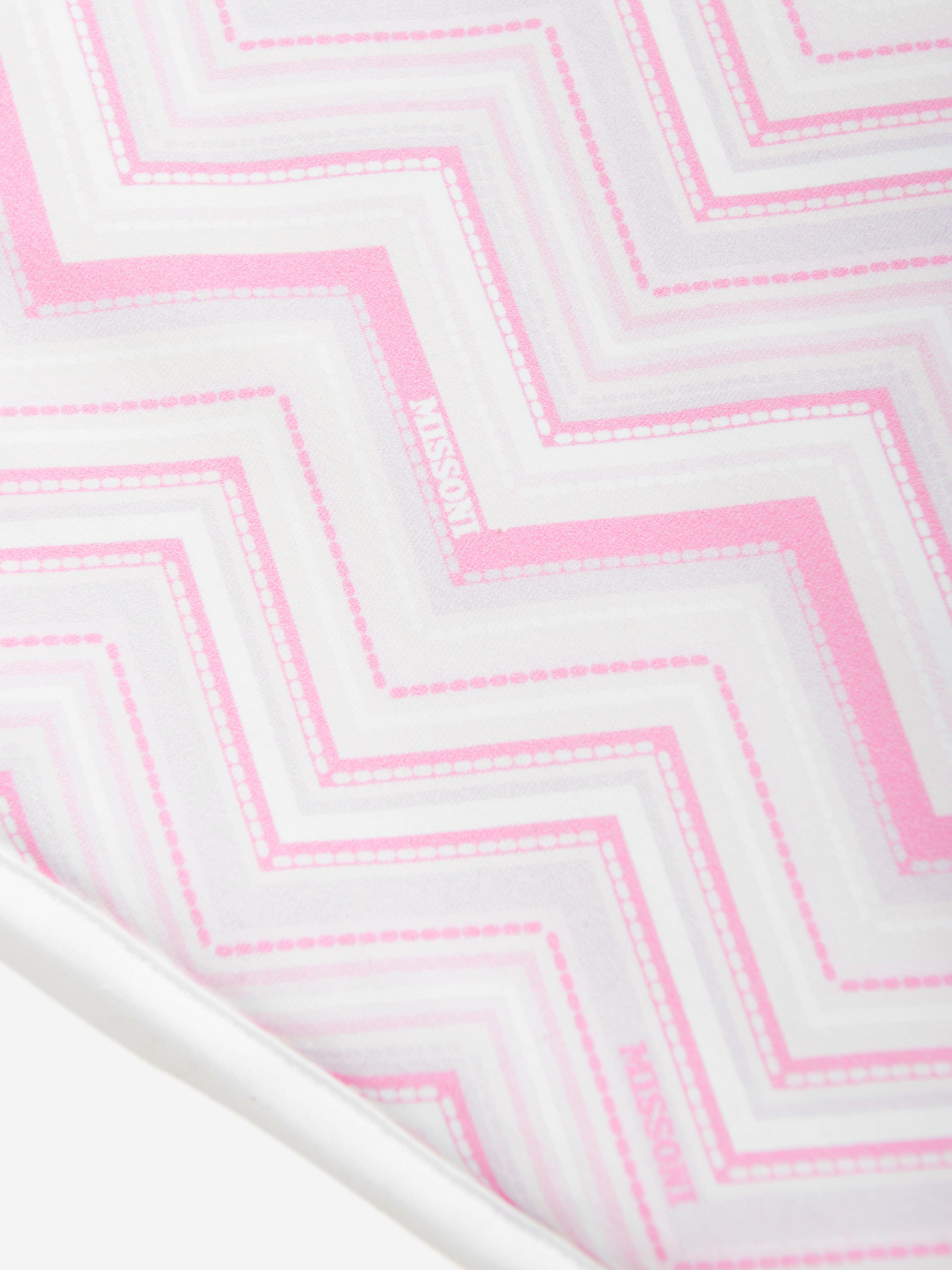 Missoni Baby Girls Zigzag Blanket in Pink