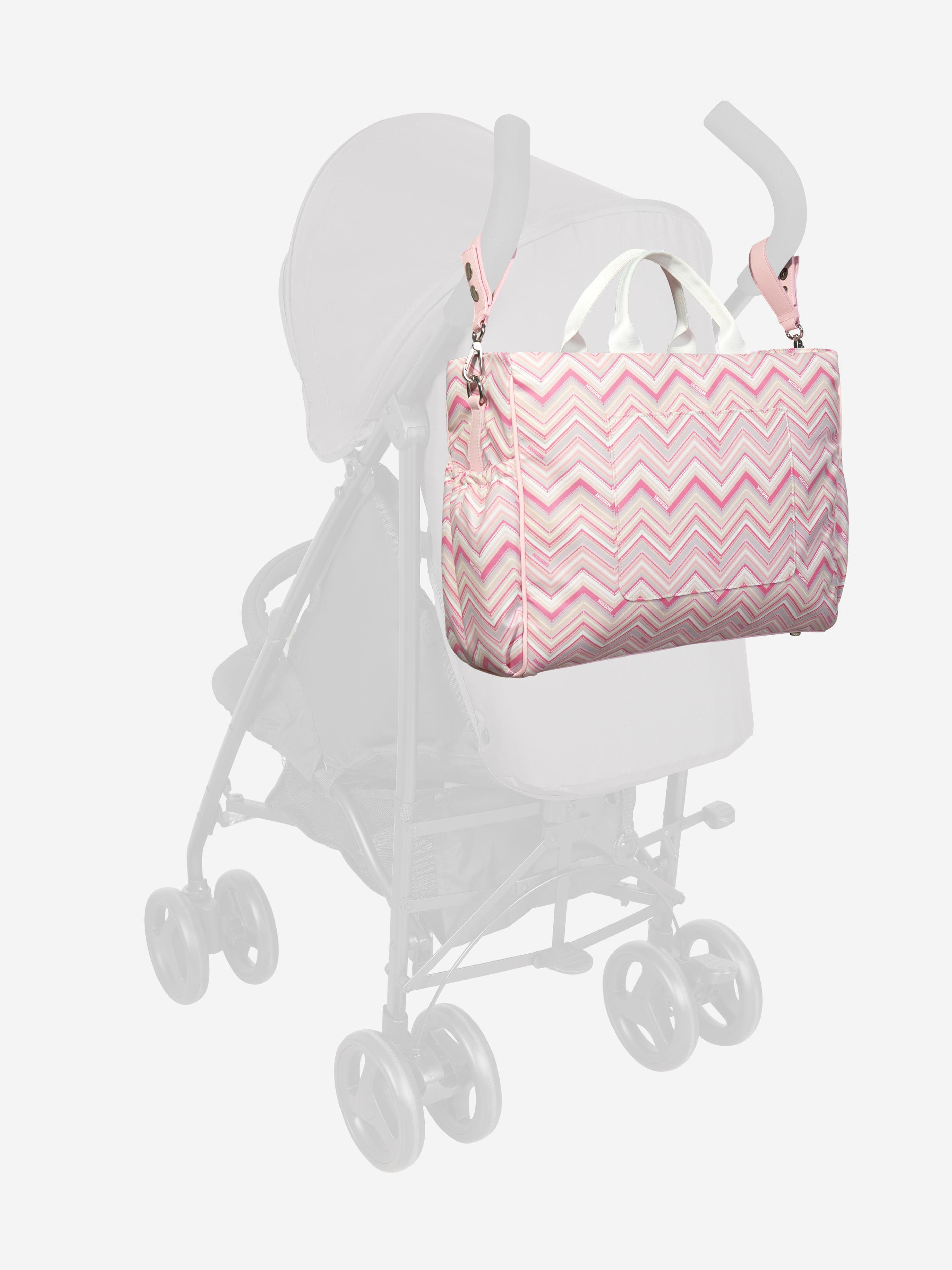 Missoni Baby Girls Zigzag Changing Bag in Pink (41cm)