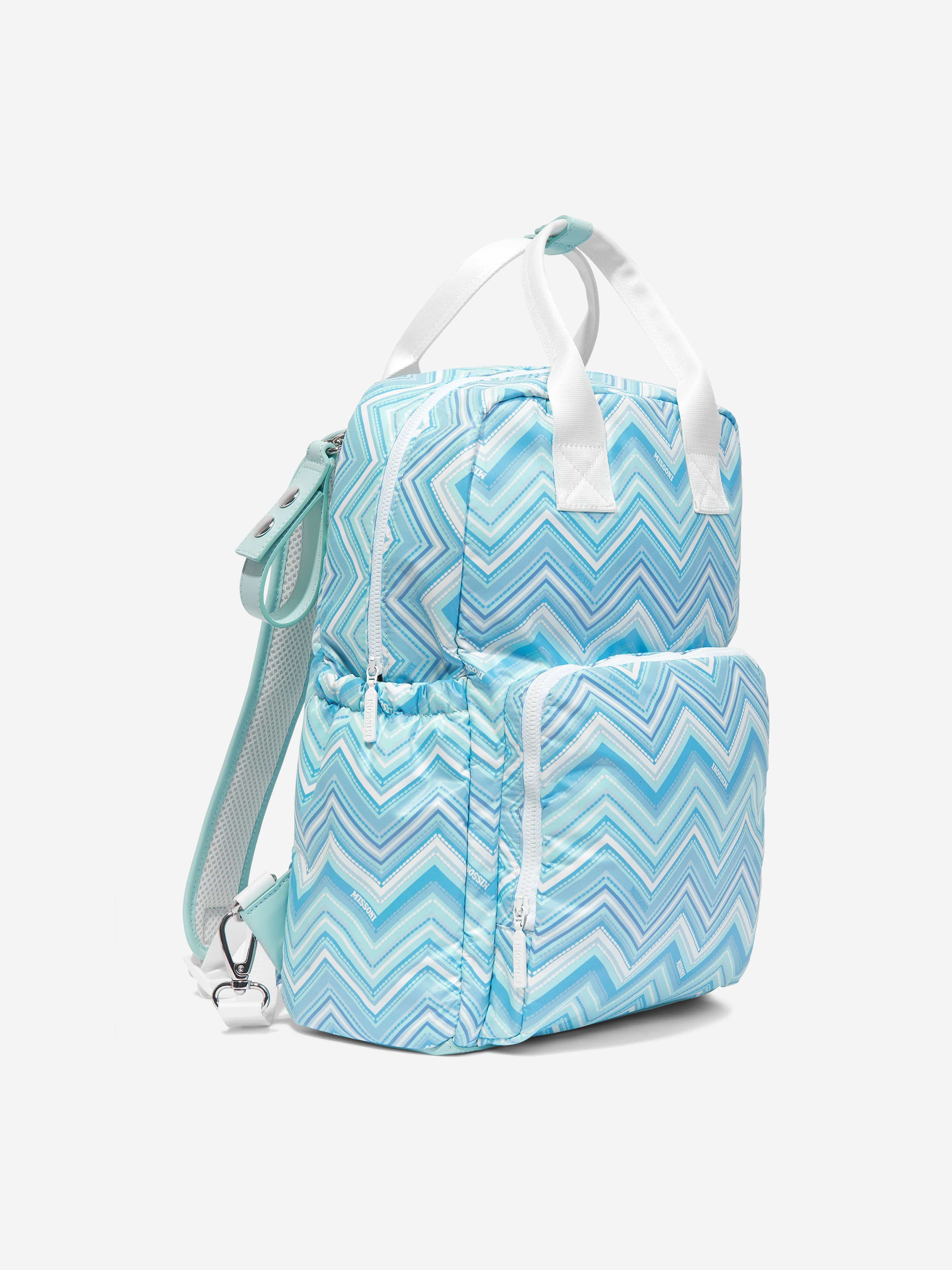 Missoni Baby Boys Zigzag Backpack Changing Bag in Blue