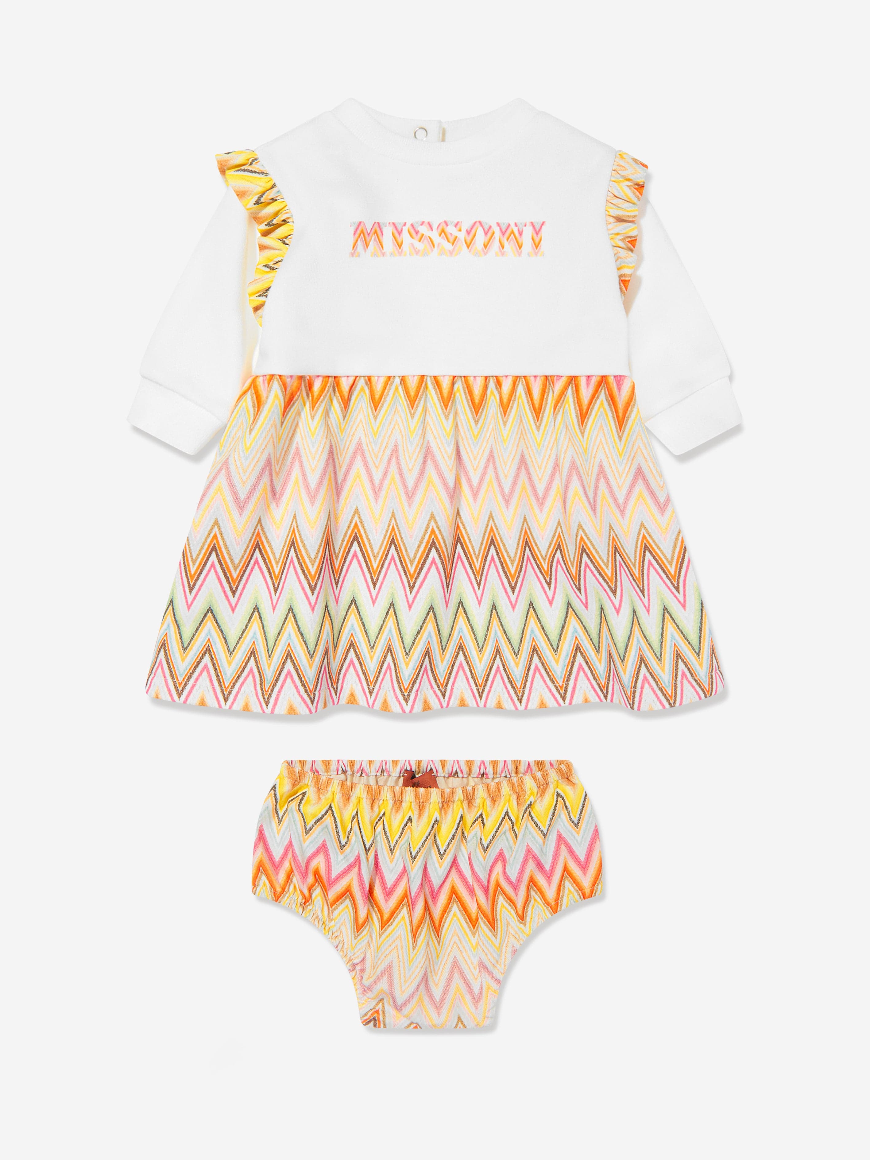 Missoni Baby Girls Zigzag Dress in Multicolour