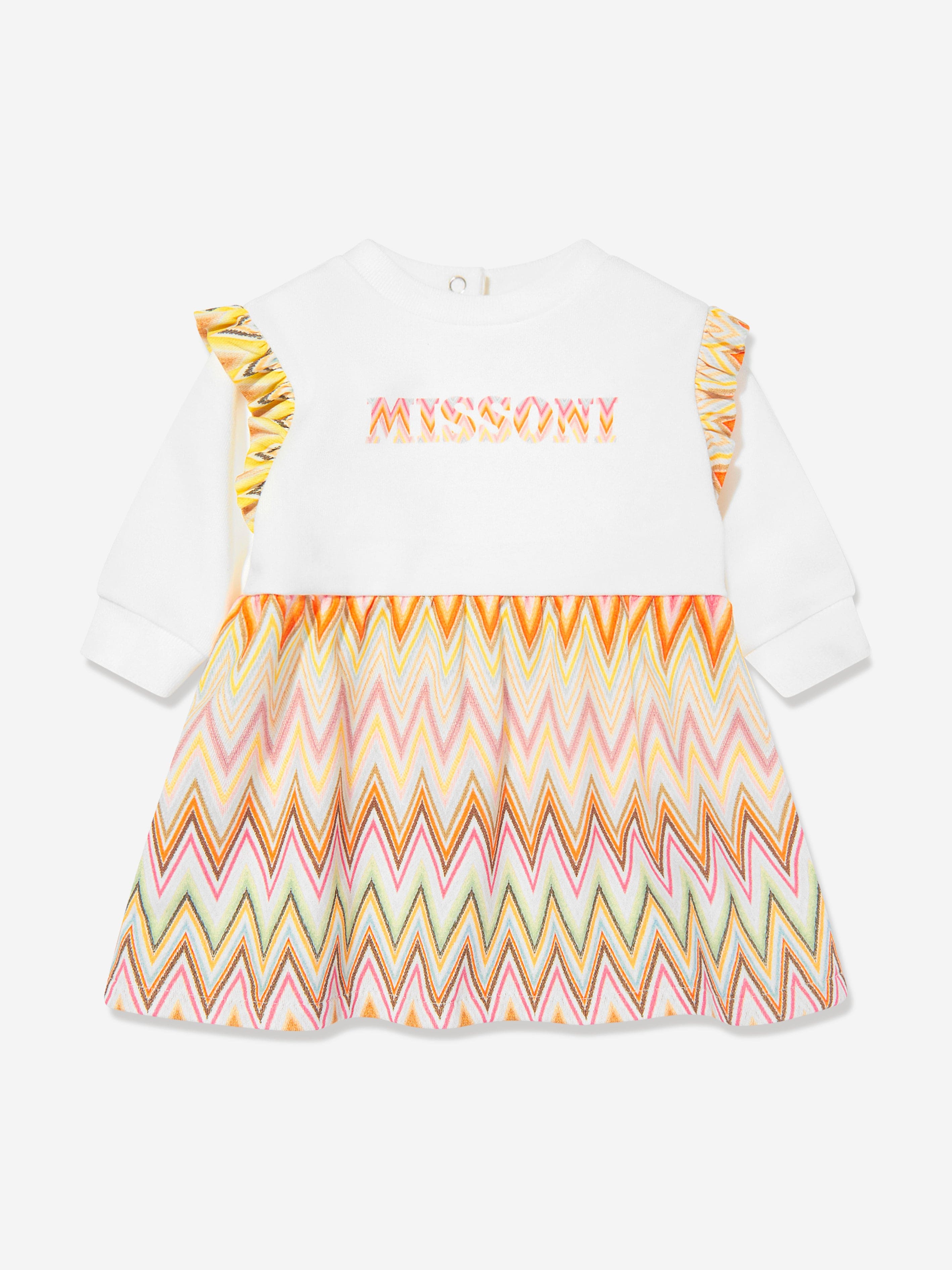 Missoni Baby Girls Zigzag Dress in Multicolour